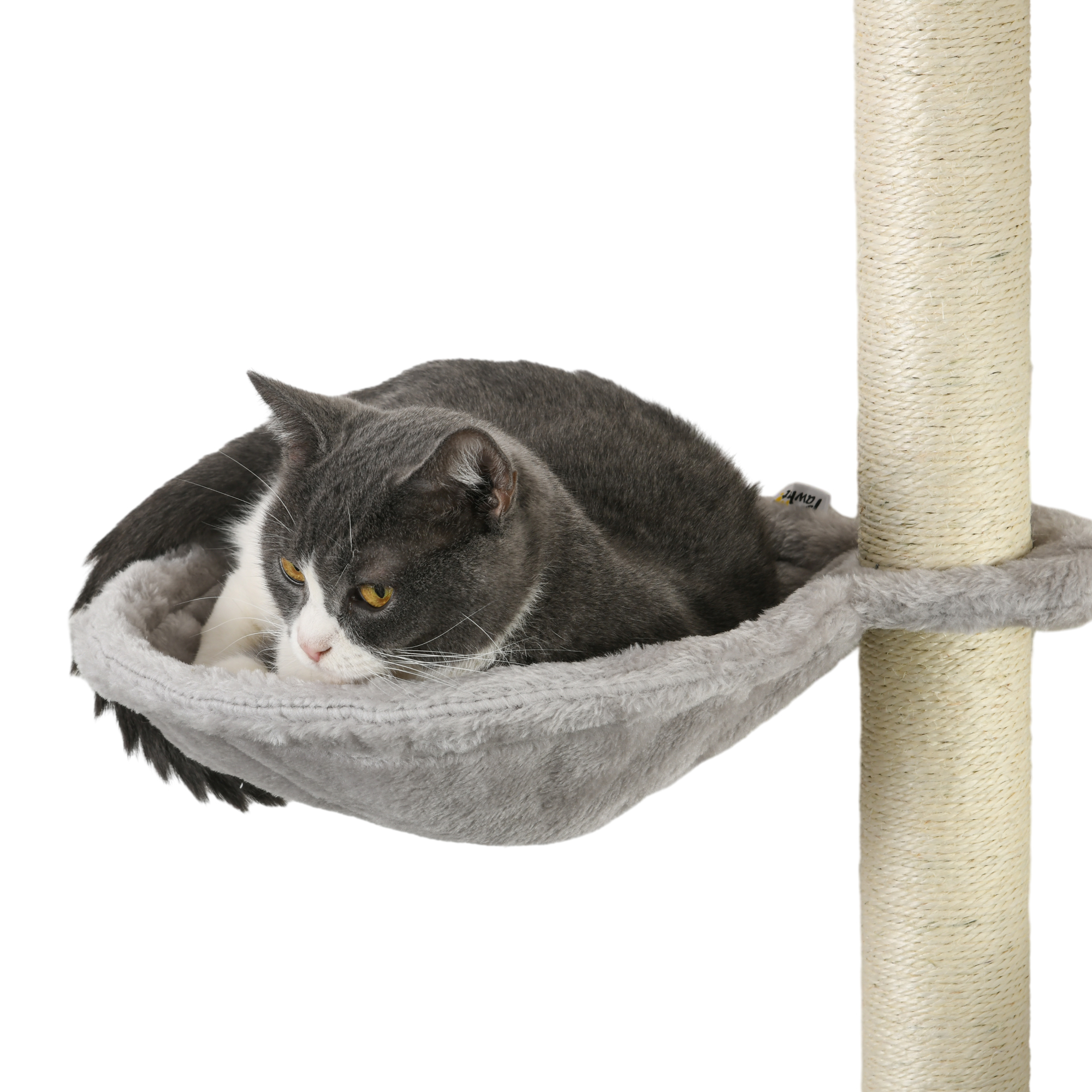 Four-Piece Cat Wall Furniture,with Hammock,Ladder,Platforms,Steps,for Indoor