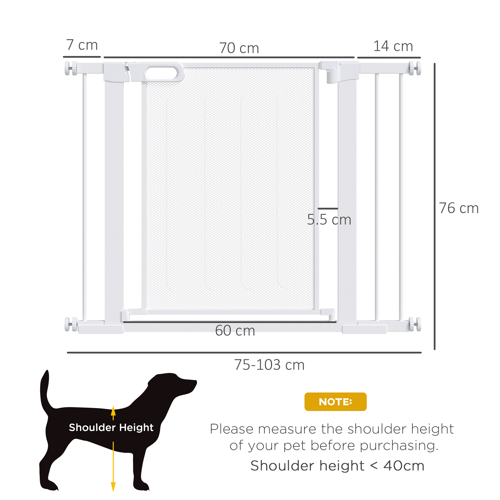 Pet Safety Gate,for Doorways,Staircases,Hallways,with Extensions