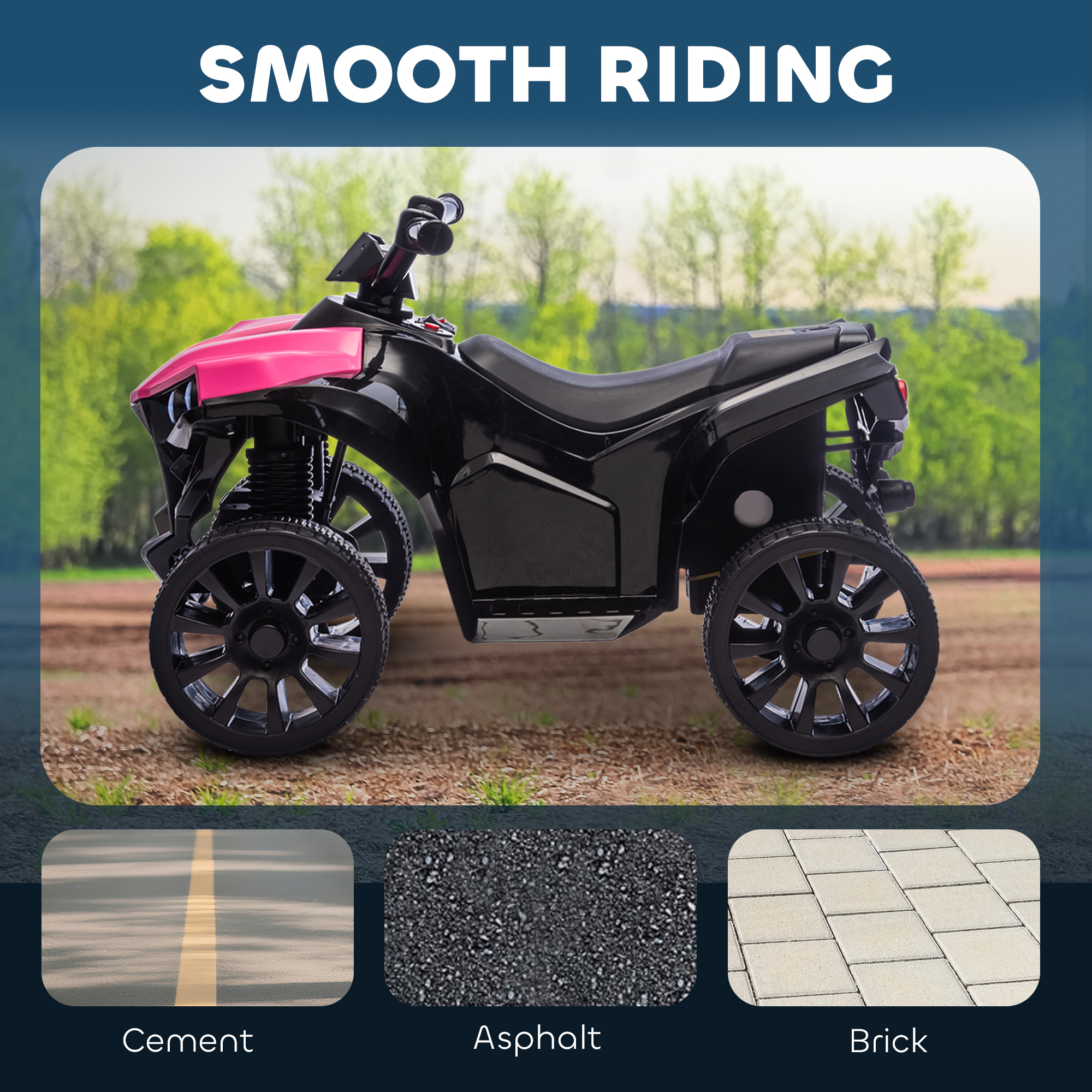 6V Kids ATV,4 Wheeler Electric Ride On Car With Music And LED Headlights,for — image 5