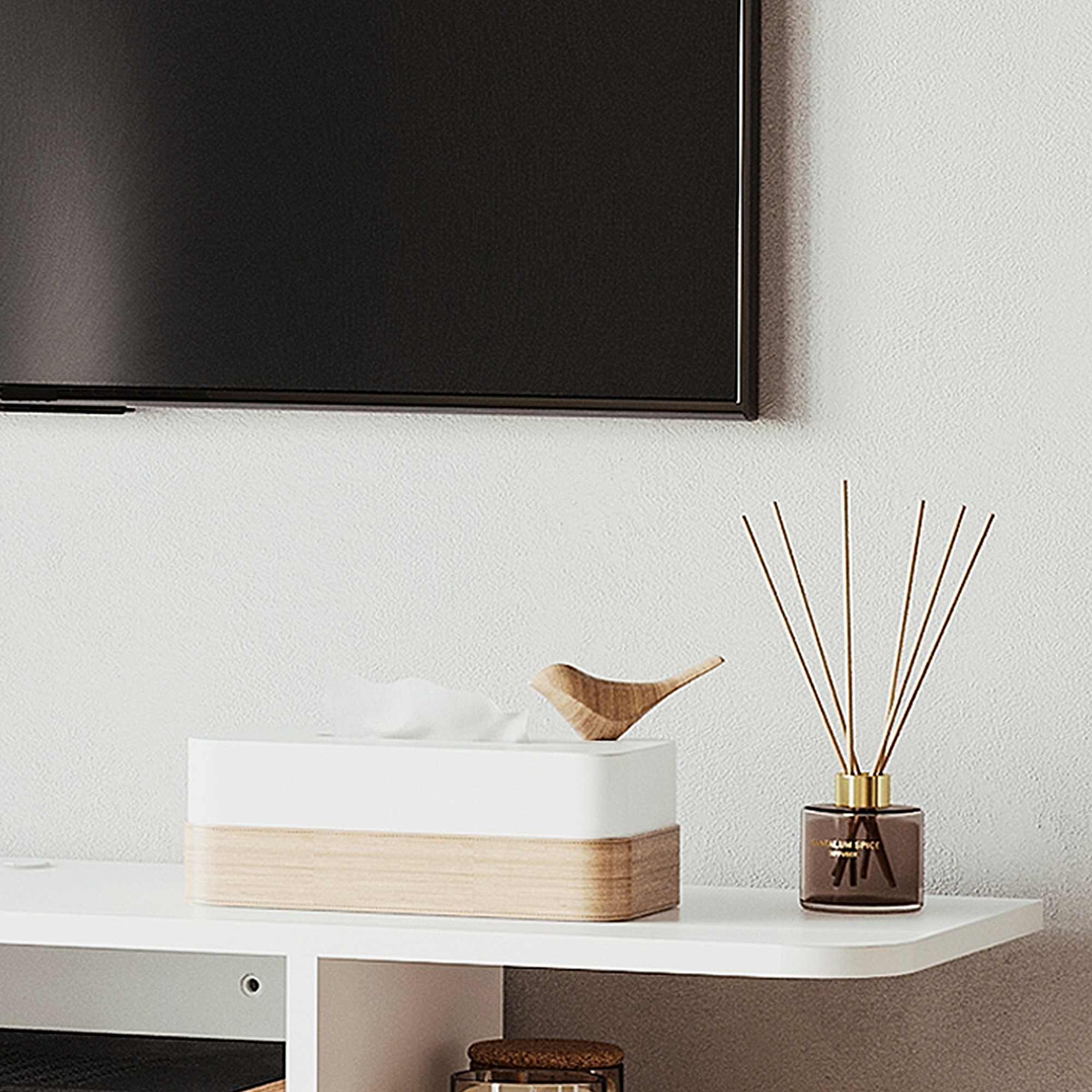 Floating TV Unit Stand For TVs Up To 40",Wall Mounted Media Console — image 4