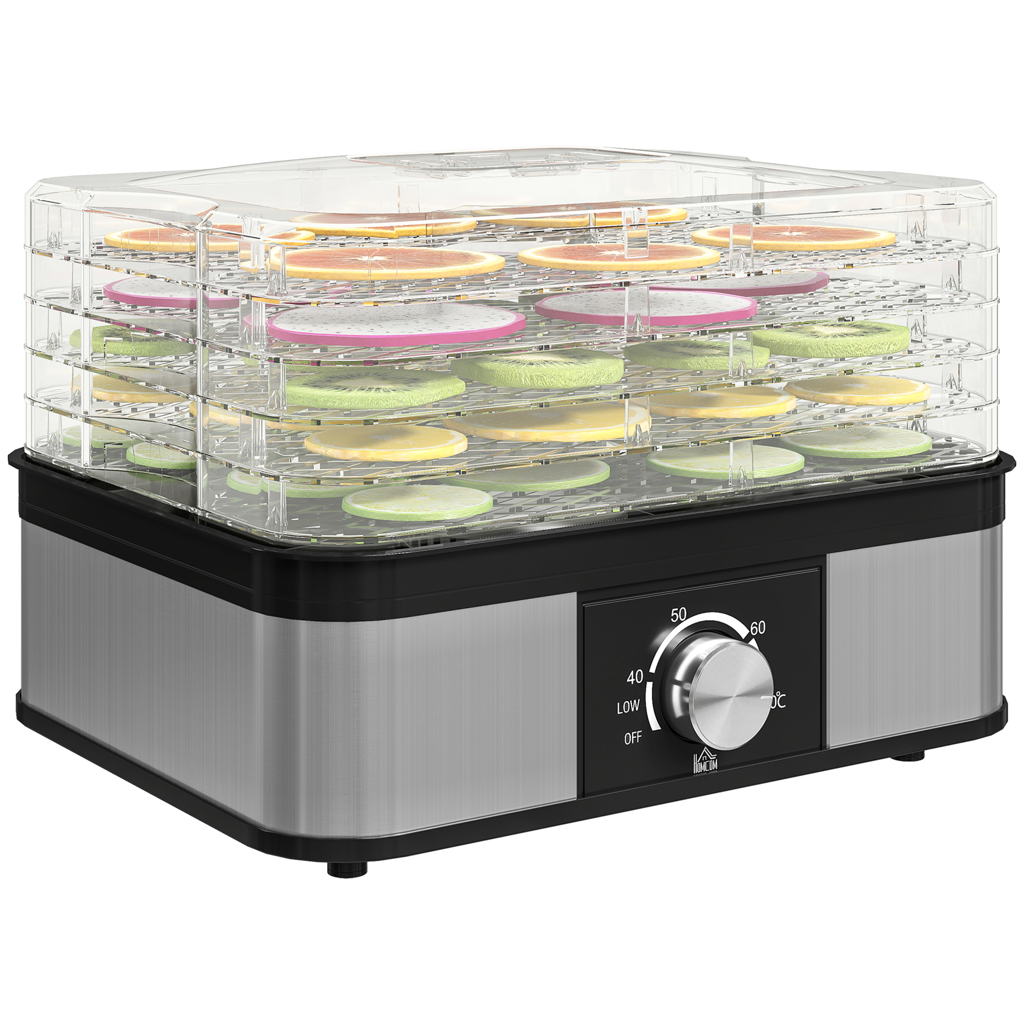 5 Tier Food Dehydrator,245W Stainless Steel Dryer Machine With Adjustable — image 3
