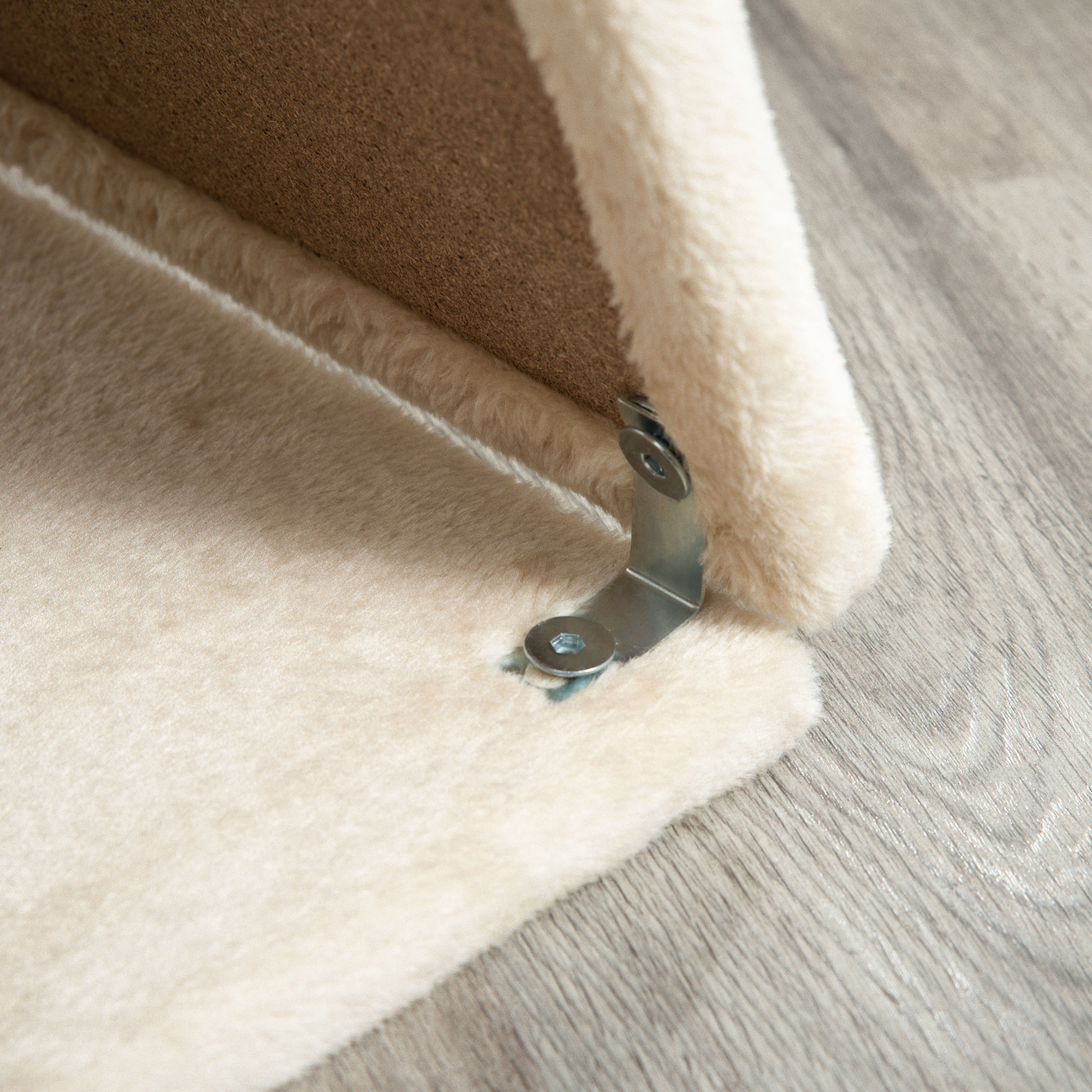 Cat Tree Tower,with Scratching Posts,Pad,Bed,Perch,Toy Ball-Light Brown detail photo 1