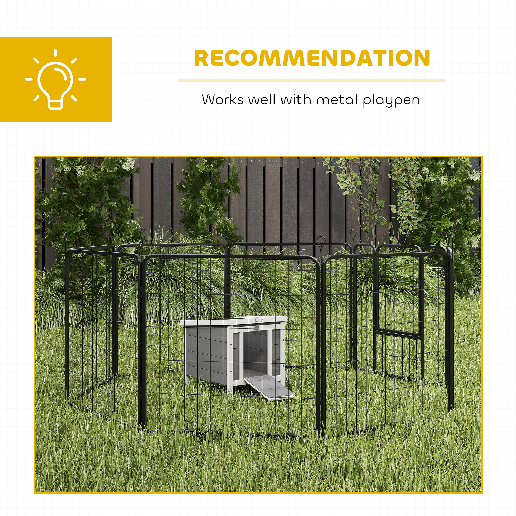 Wooden Rabbit Hutch Outdoor,Guinea Pig Hutch,Rabbit Hideaway,Cat House,Bunny — image 3