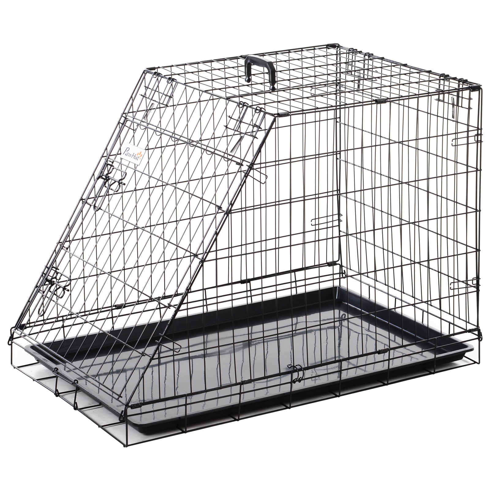 Trapeze Collapsible Dog Pet Travel Box Cage Removable Tray 93 X 58 X 65cm detail photo 1
