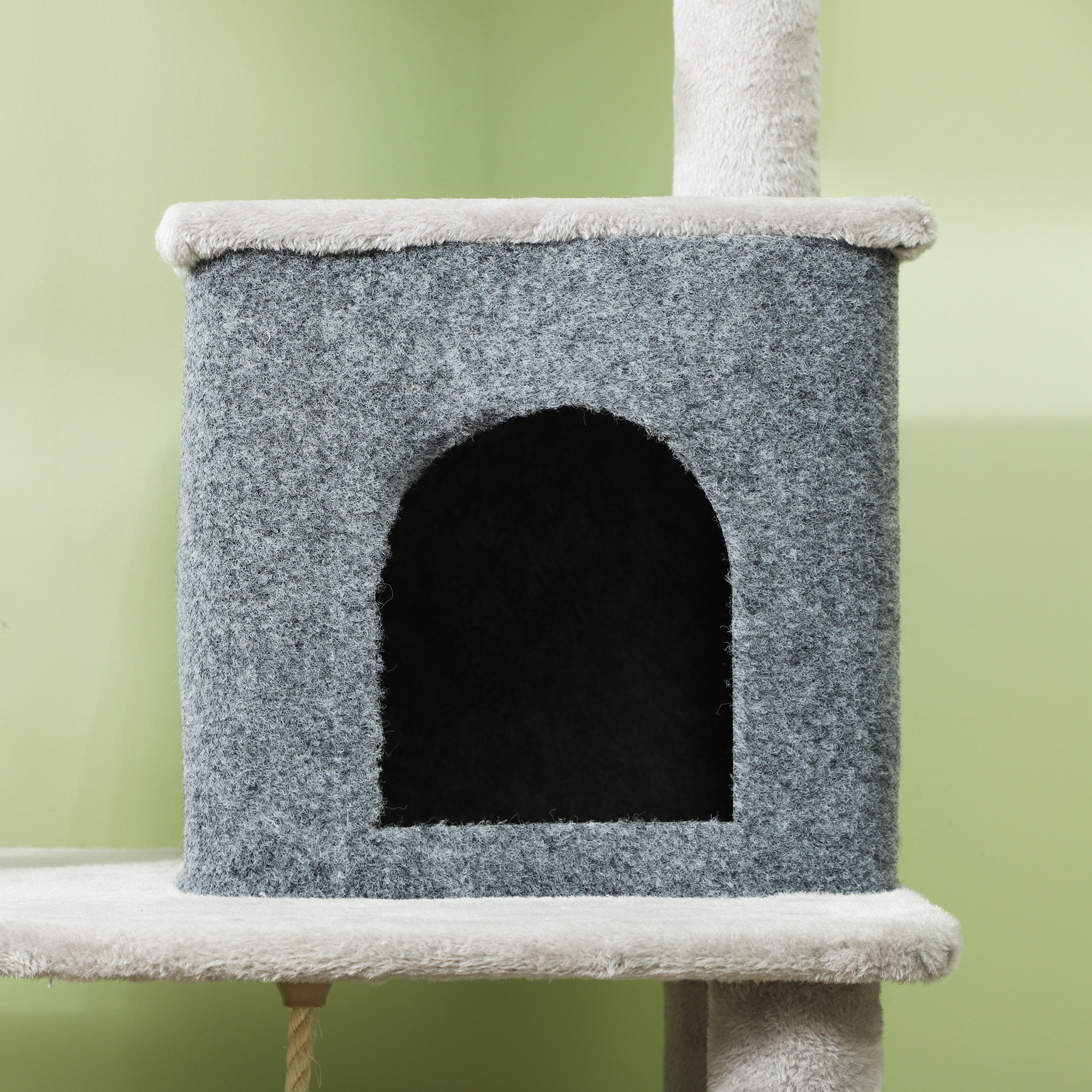 132cm Cat Tree W/ Scratching Posts,Pad,Cat Bed,Cat House,Jumping — image 2
