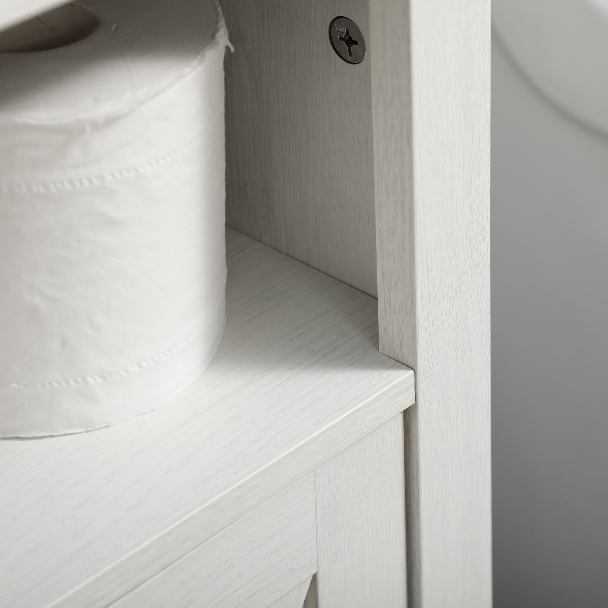Under Sink Cabinet Bathroom Vanity Unit With Double Doors And Storage — image 4
