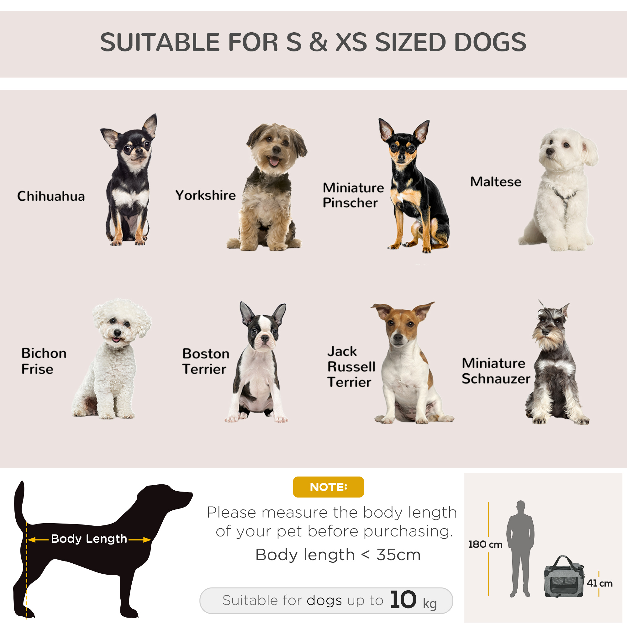 Oxford Fabric Folding Pet Carrier Bag Grey — image 3