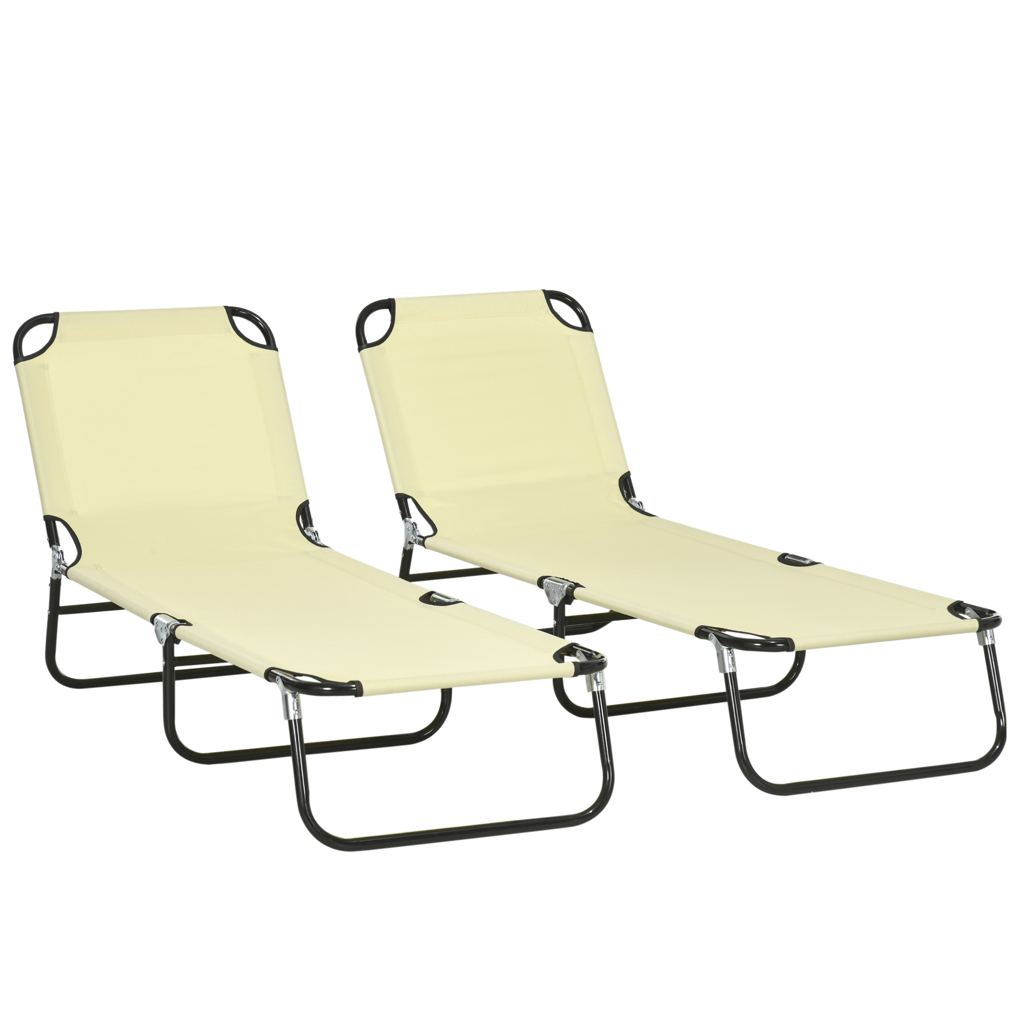 Set Of Two Folding Sun Loungers — image 5