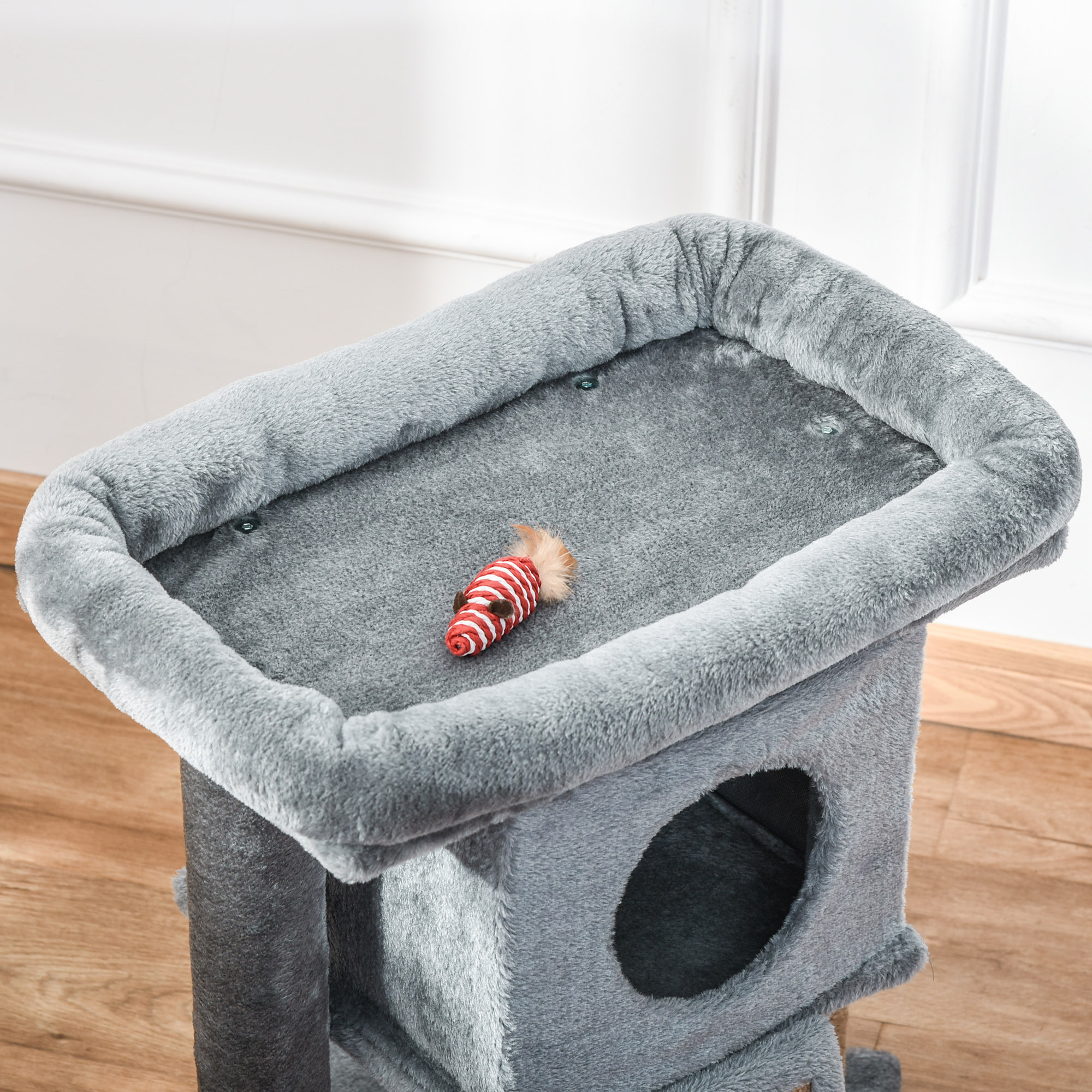 Cat Tree Tower For Indoor Cats Scratching Post Climbing Activity Centre W/Jute — image 5