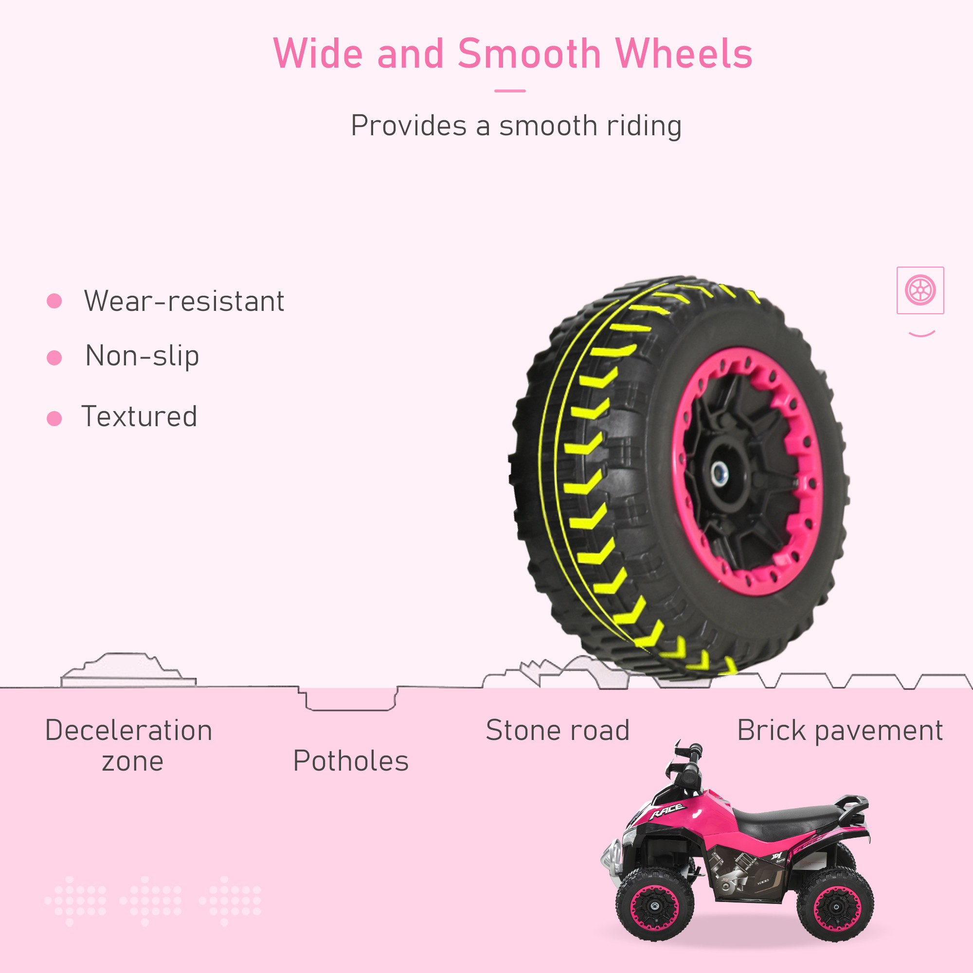No Power Ride On Car For Kids 4 Wheel Foot-to-Floor Sliding Walking Push Along
