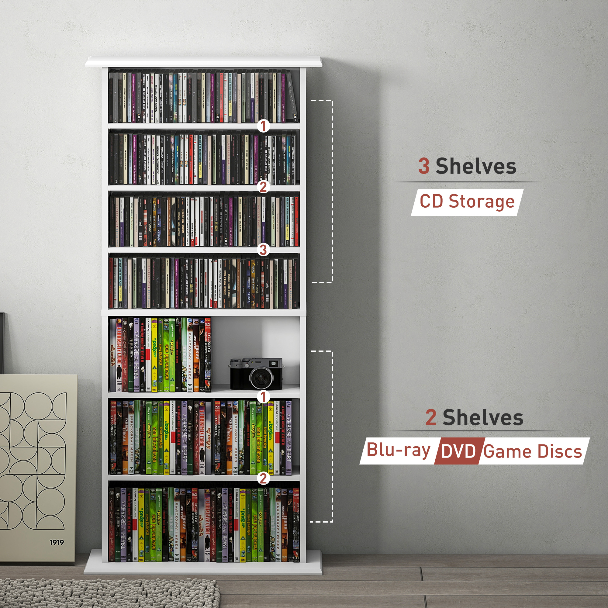 360 CD Storage Unit-White — image 5