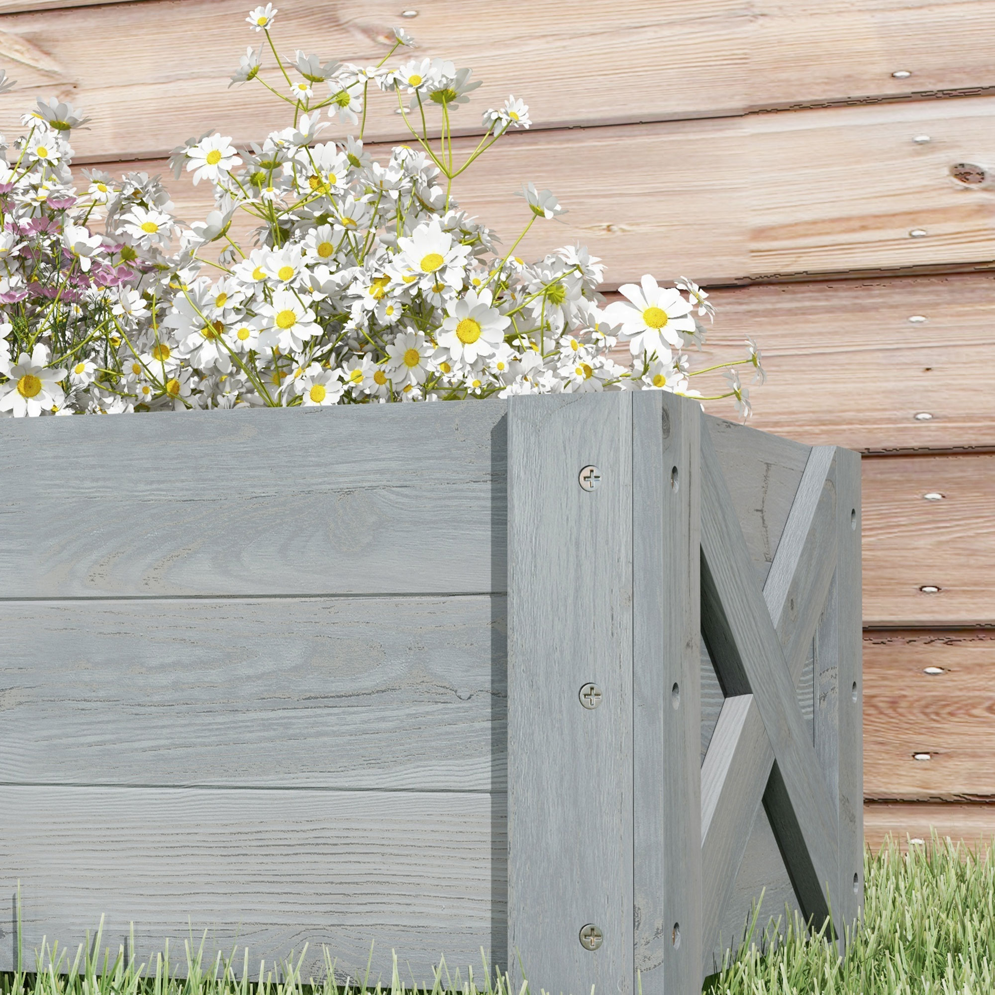 58L Garden Raised Bed Planter Grow Containers For Outdoor Patio Plant Flower — image 5