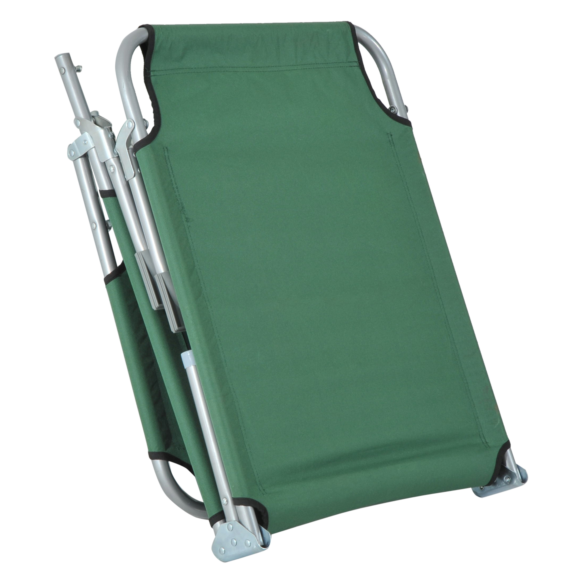 Reclining Sun Lounger Chair Folding Camping Bed