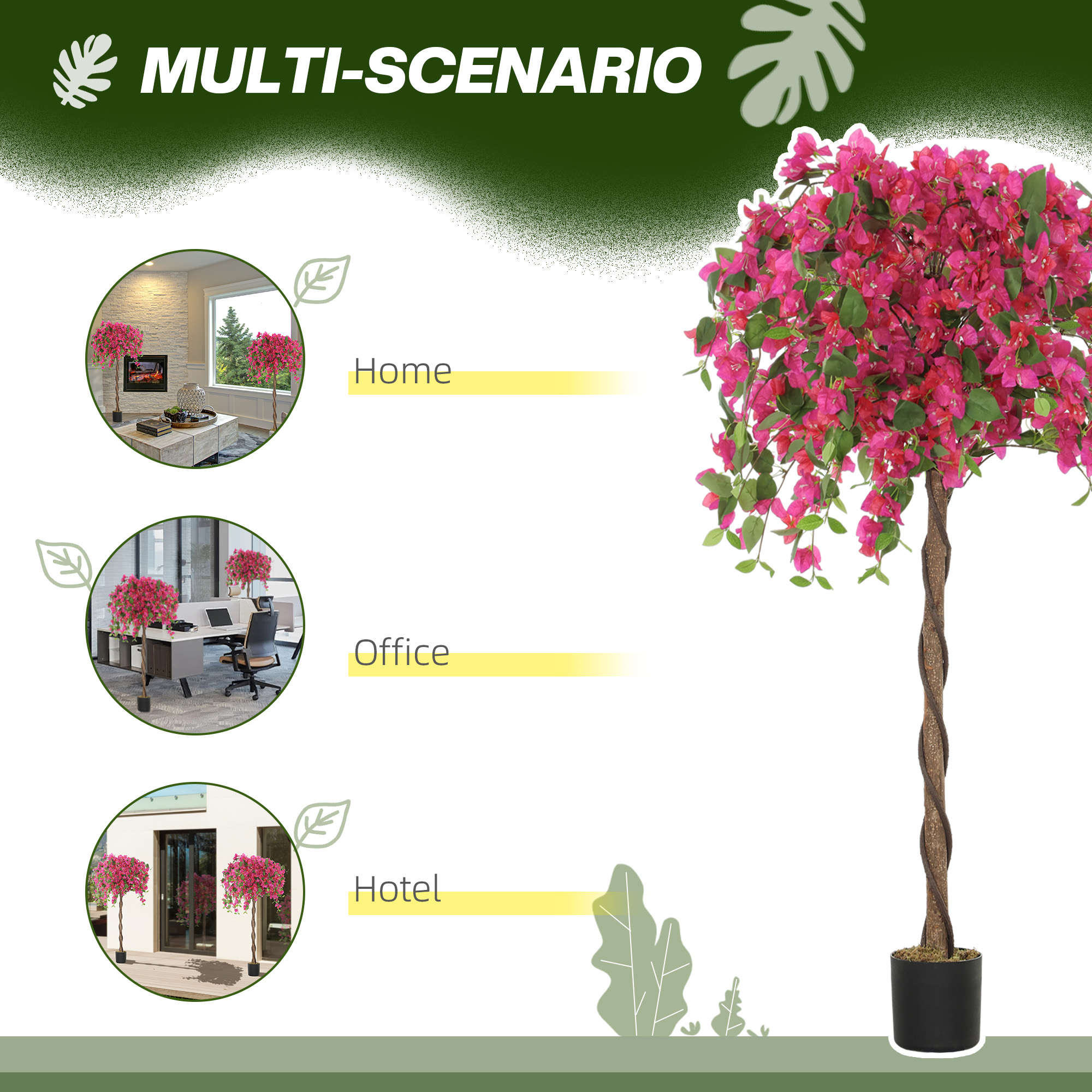 Artificial plants murraya,120 cm artificial blossom,fake
