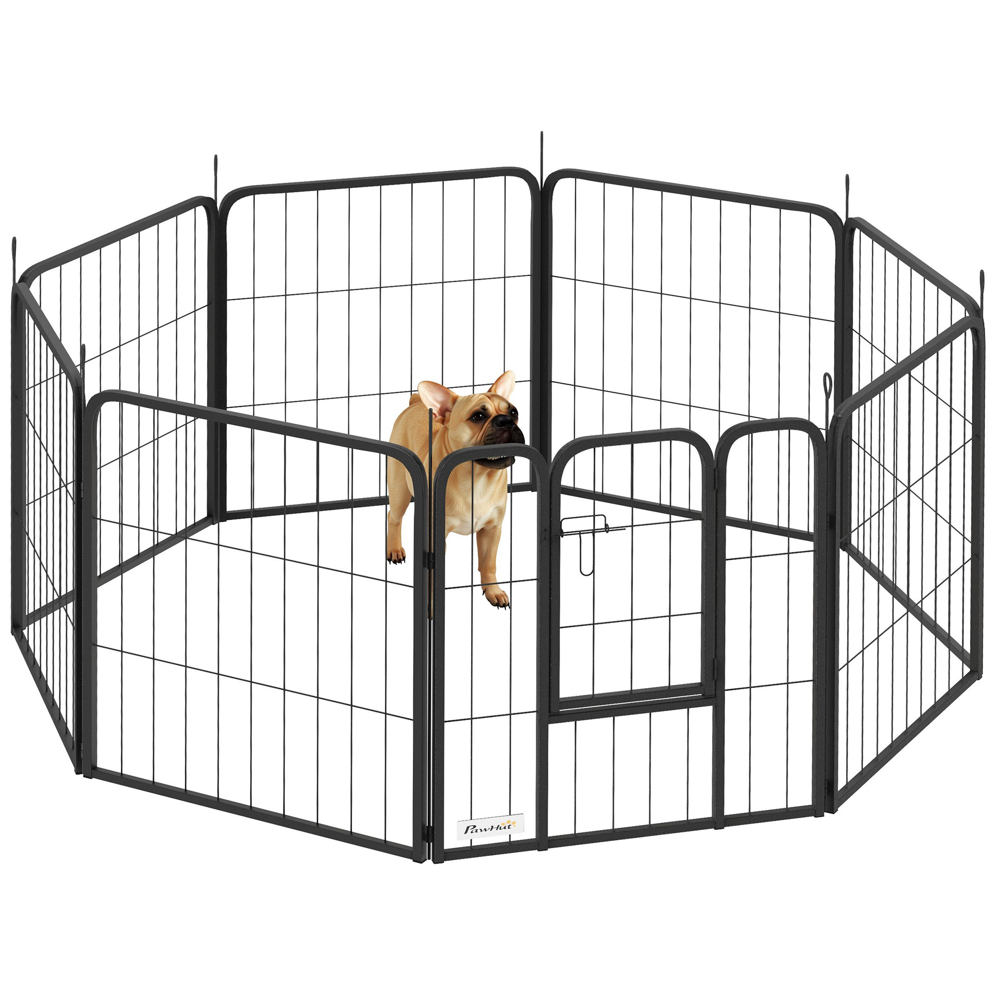 Eight-Panel Dog Playpen With Door,for Large Dogs,Indoors,Outdoors,60cm — image 3