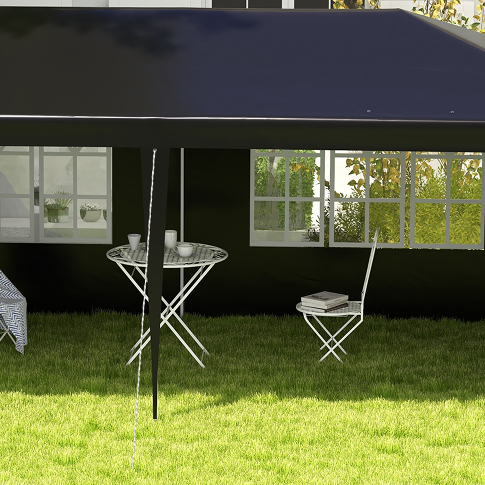 6 X 3 M Party Tent Gazebo Marquee Outdoor Patio Canopy Shelter With Windows — image 3