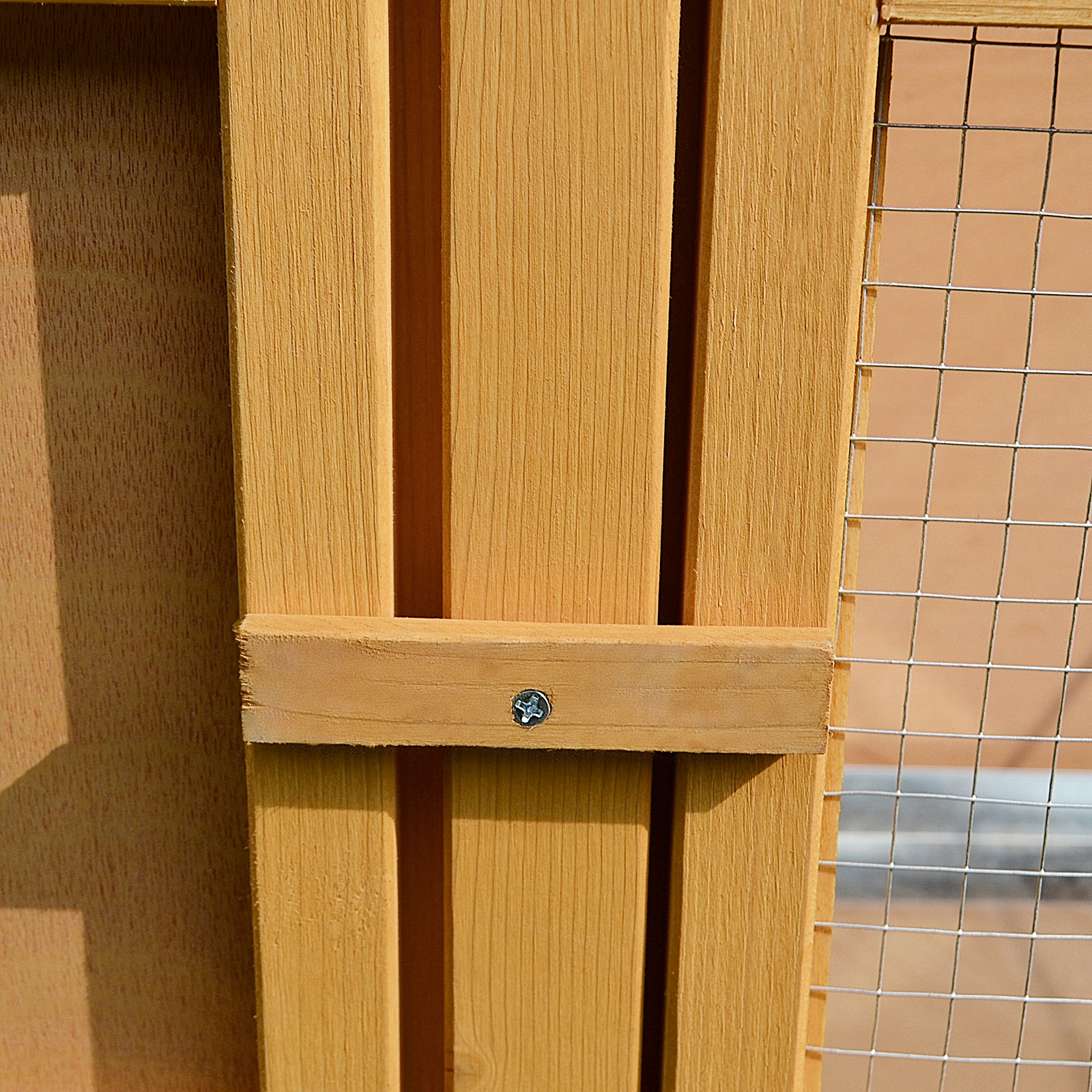 Rabbit Hutch Outdoor Guinea Pig Hutch House Small Animal Bunny Cage W/ Openable Roof,115 X 44 X 65 Cm detail photo 12