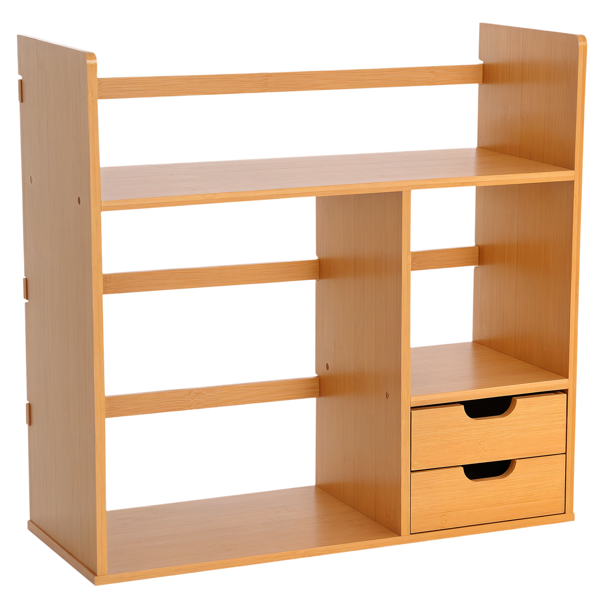 Desk Organiser Compartments Desktop Bookshelf Stationery Storage Shelf Document — image 2
