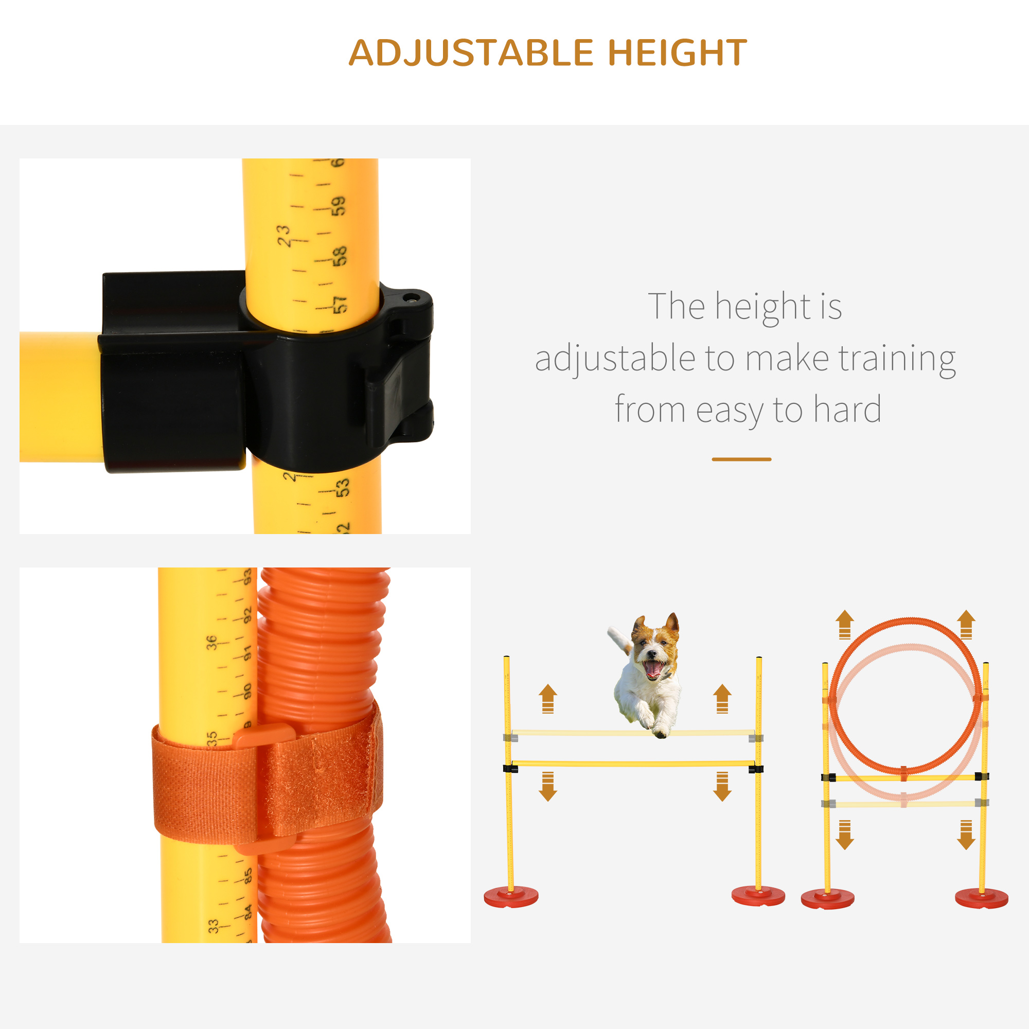 Dog Agility Equipment Portable Pet Training Obstacle Set For Dogs 5 Pieces W — image 4