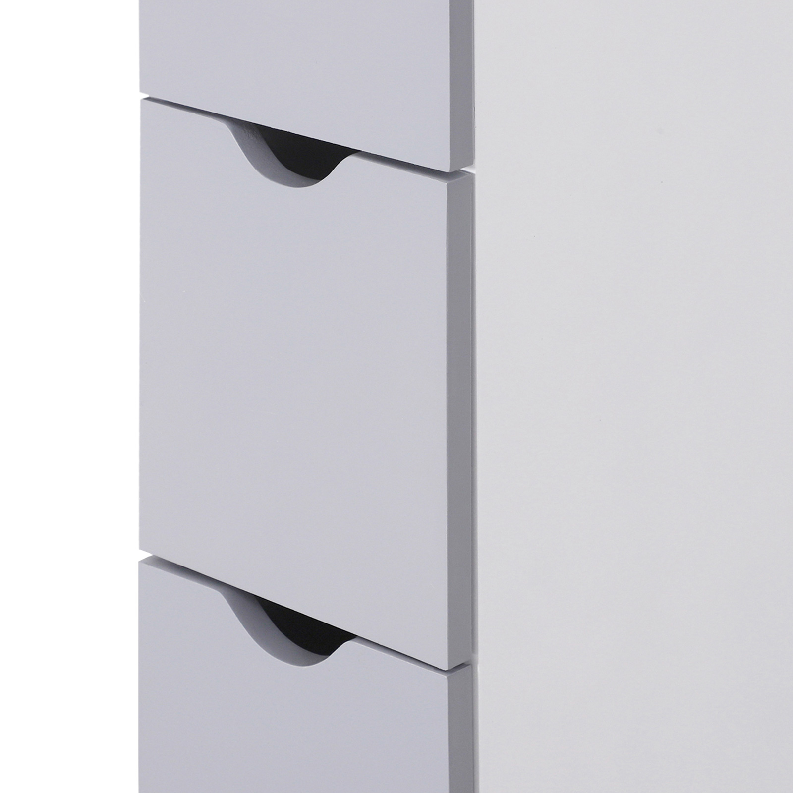 Tall Bathroom Cabinet,Freestanding Storage Cabinet With 2-Tier Shelf