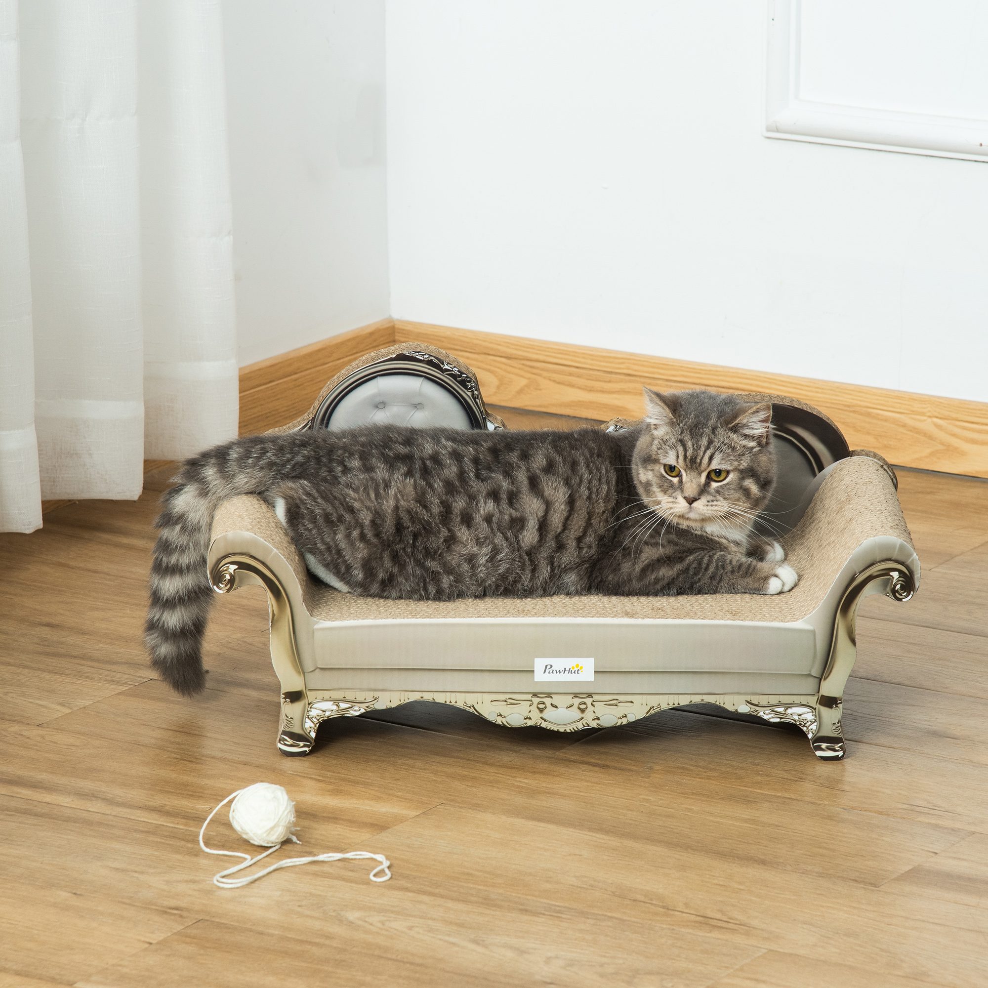 Cat Furniture,with Scratching Pad & Catnip-Brown — image 5