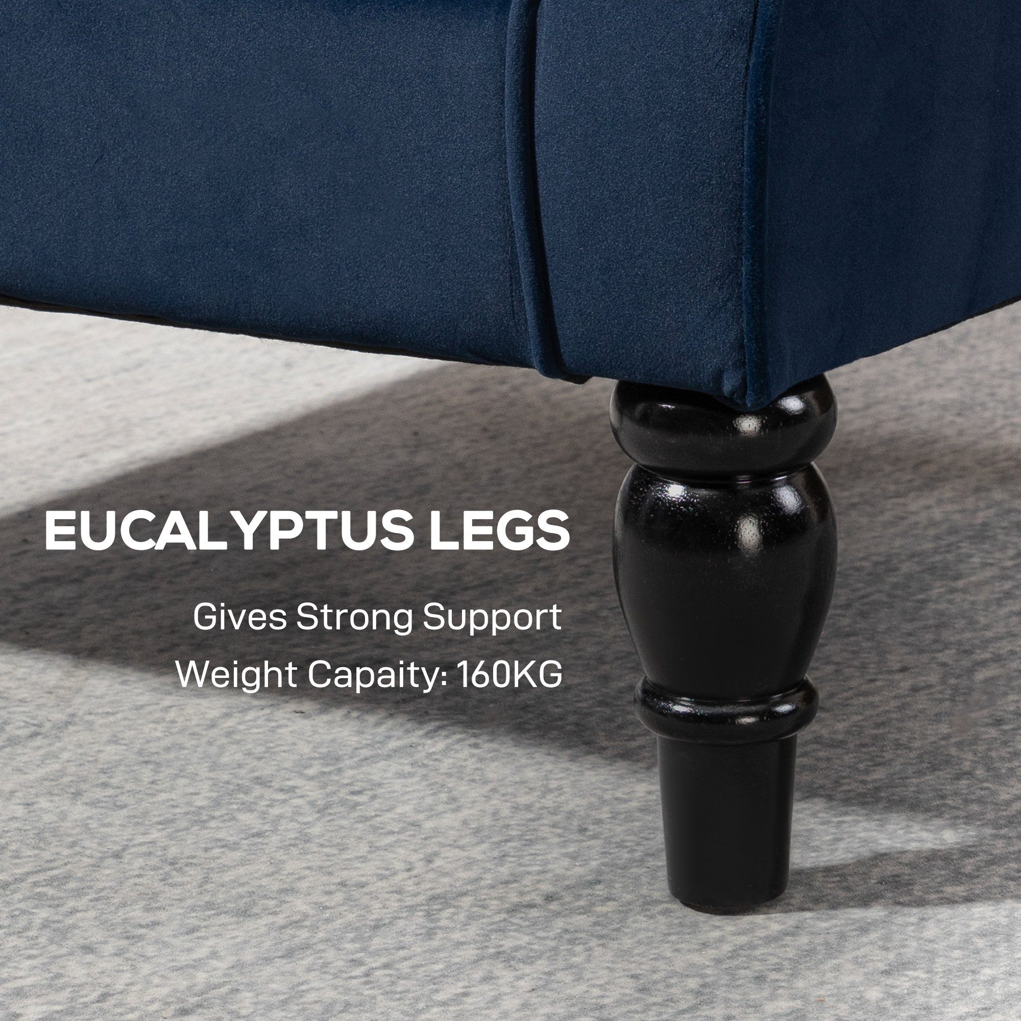 Wingback Accent Chair,Retro Upholstered Button Tufted Occasional Chair — image 3