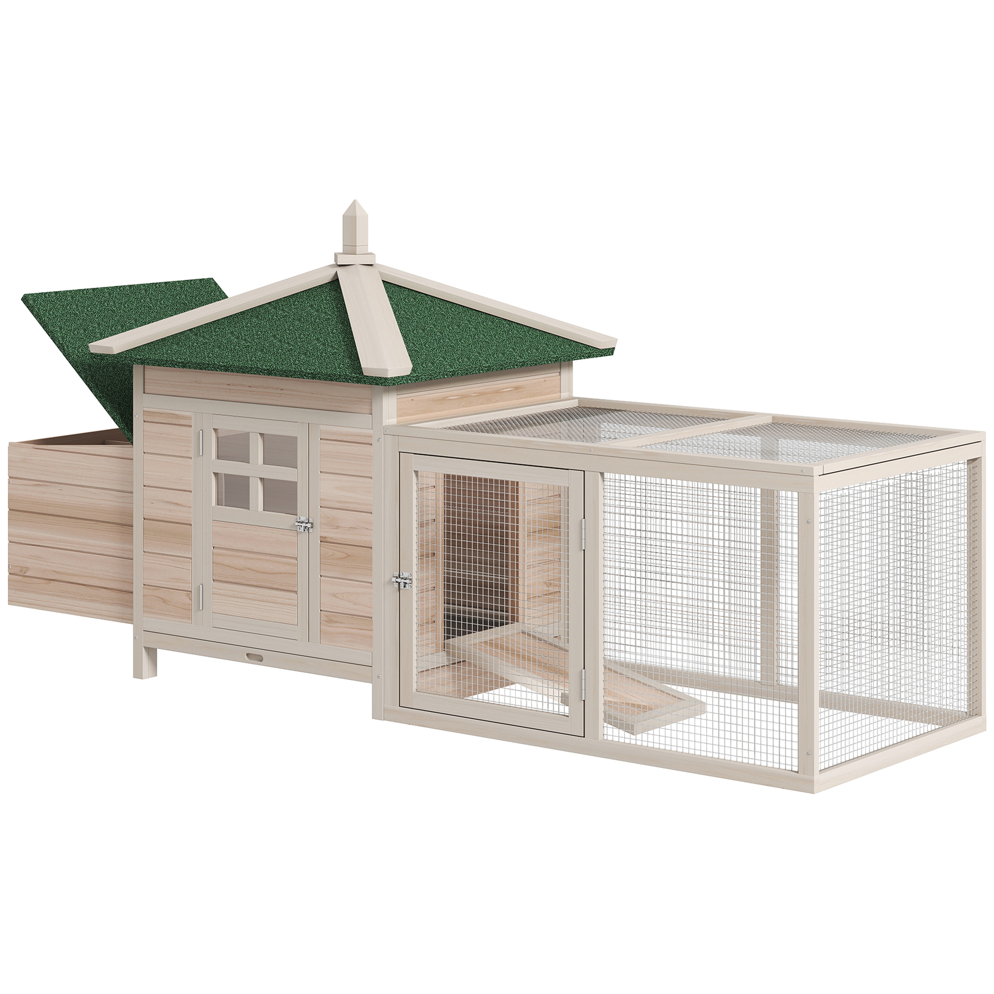 Chicken Coop Small Animal Pet Cage Nesting Box Outdoor Run B Ackyard Wooden — image 4