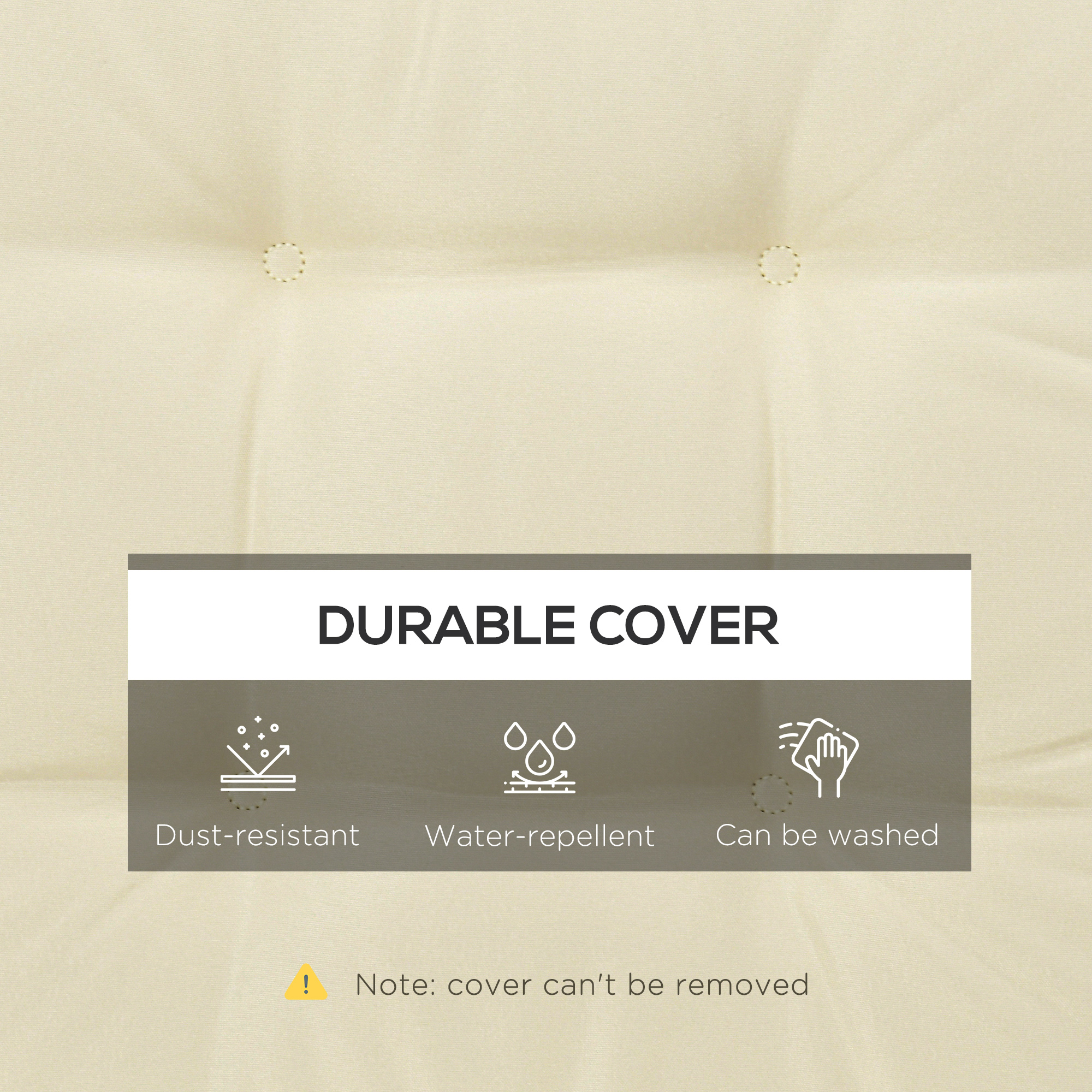 Set Of 4 Garden Seat Cushion With Ties,42 X 42cm Replacement Dining Chair — image 5