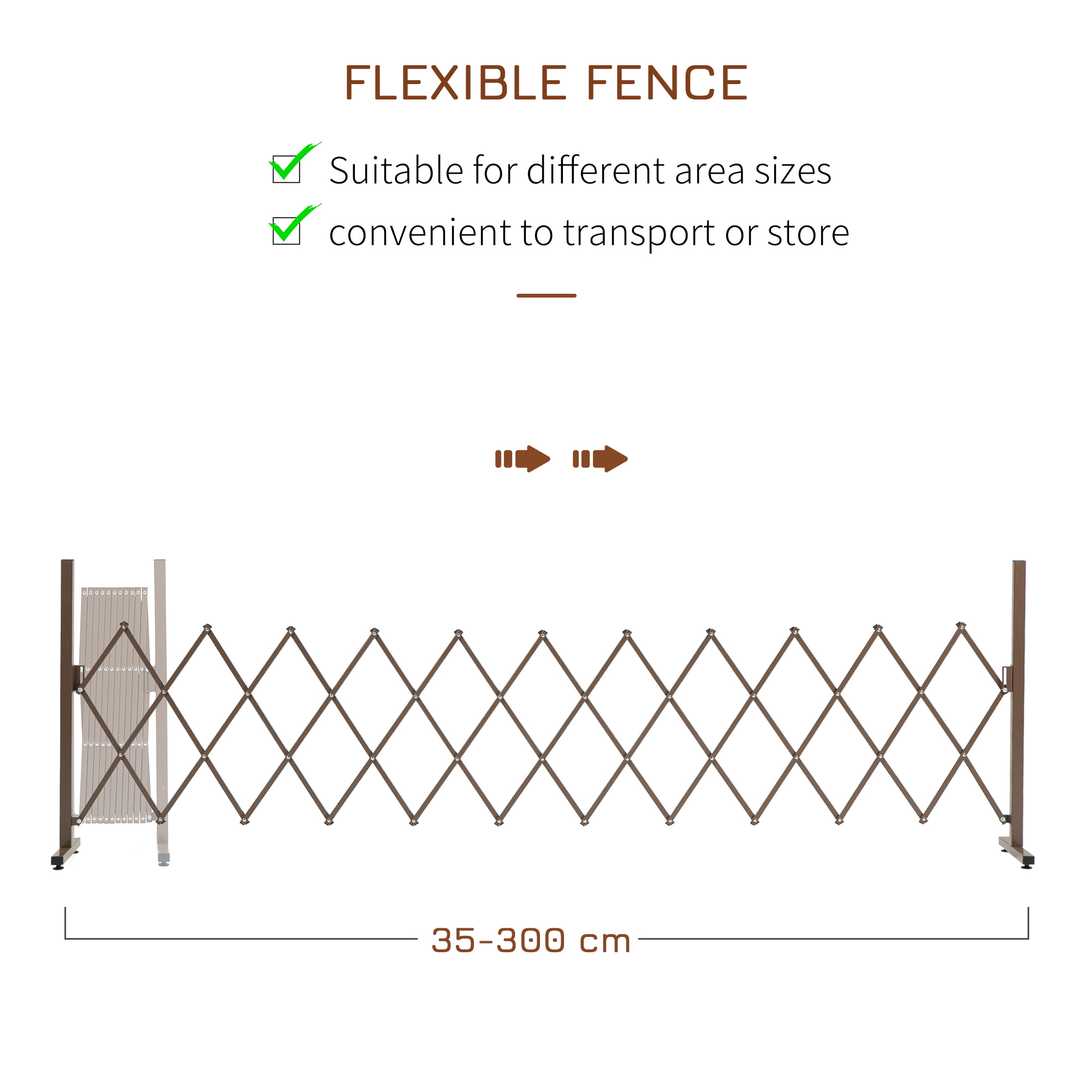 Expanding Trellis Fence,Freestanding Movable Fence,Foldable Garden Screen — image 4