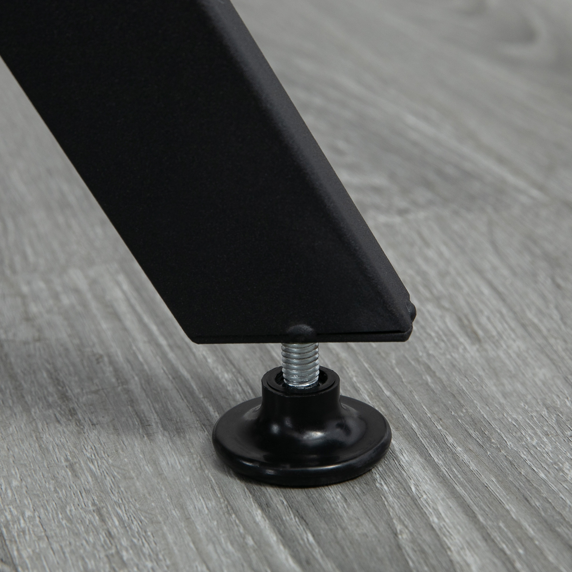 Dining Table,Round Kitchen Table With Black Legs,Anti-slip Foot Pads For Living