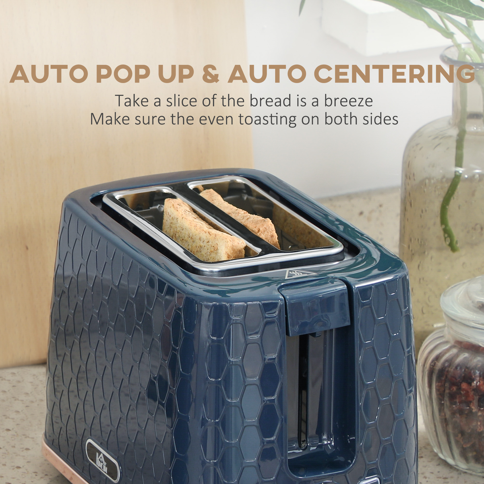 1.7L 3000W Fast Boil Kettle & 2 Slice Toaster Set,Kettle And Set With Auto Shut — image 4