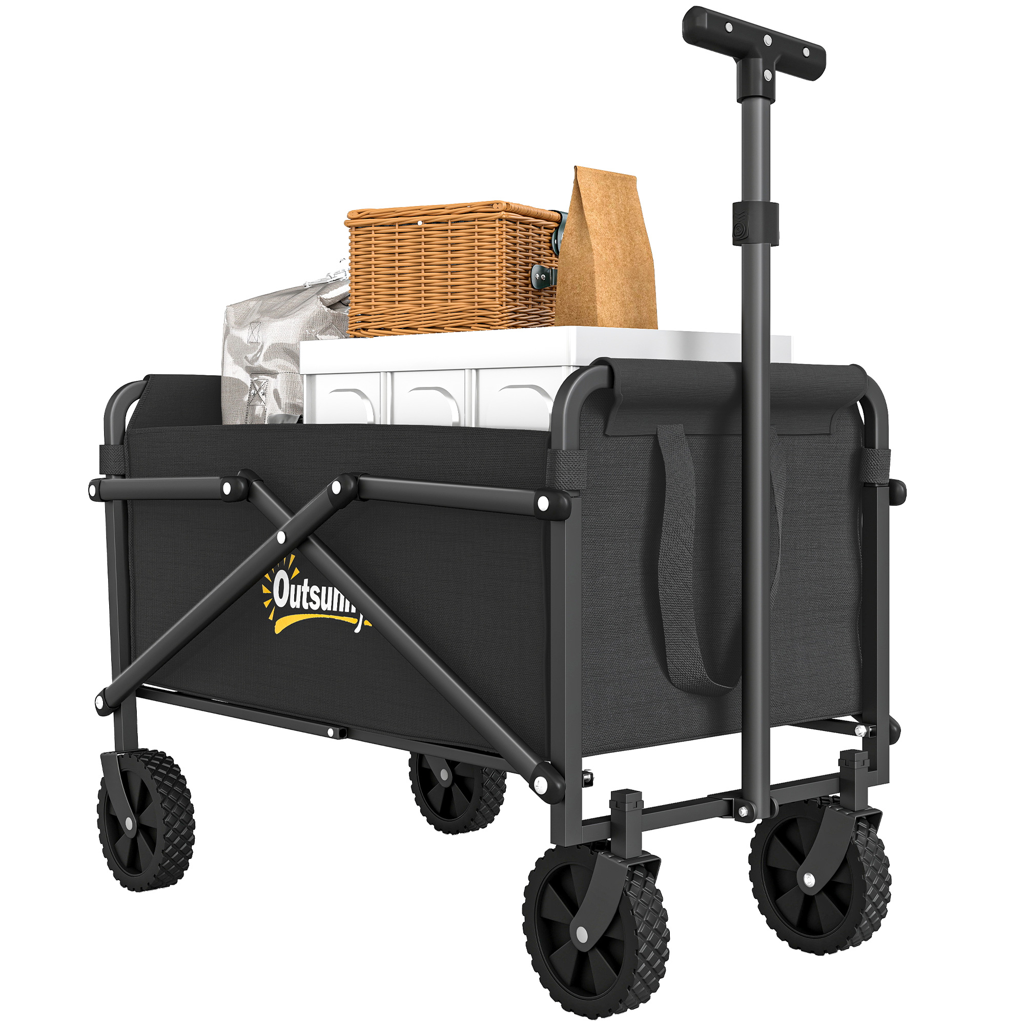 Outsunny 41L Festival Trolley On Wheels,Compact Garden