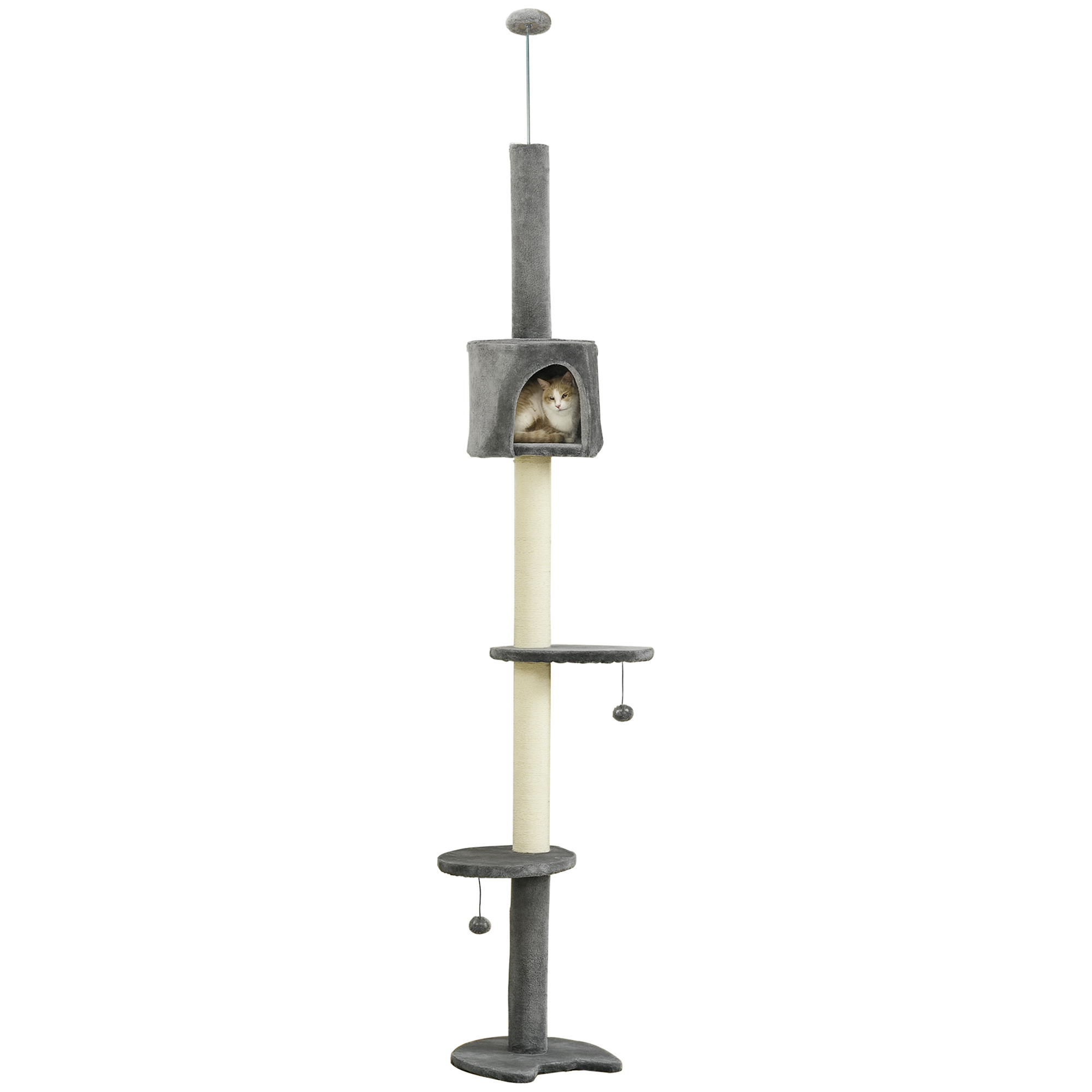 Floor To Ceiling Cat Tree For Indoor Cats,Kitten Tower,Condo,Multi-Layer