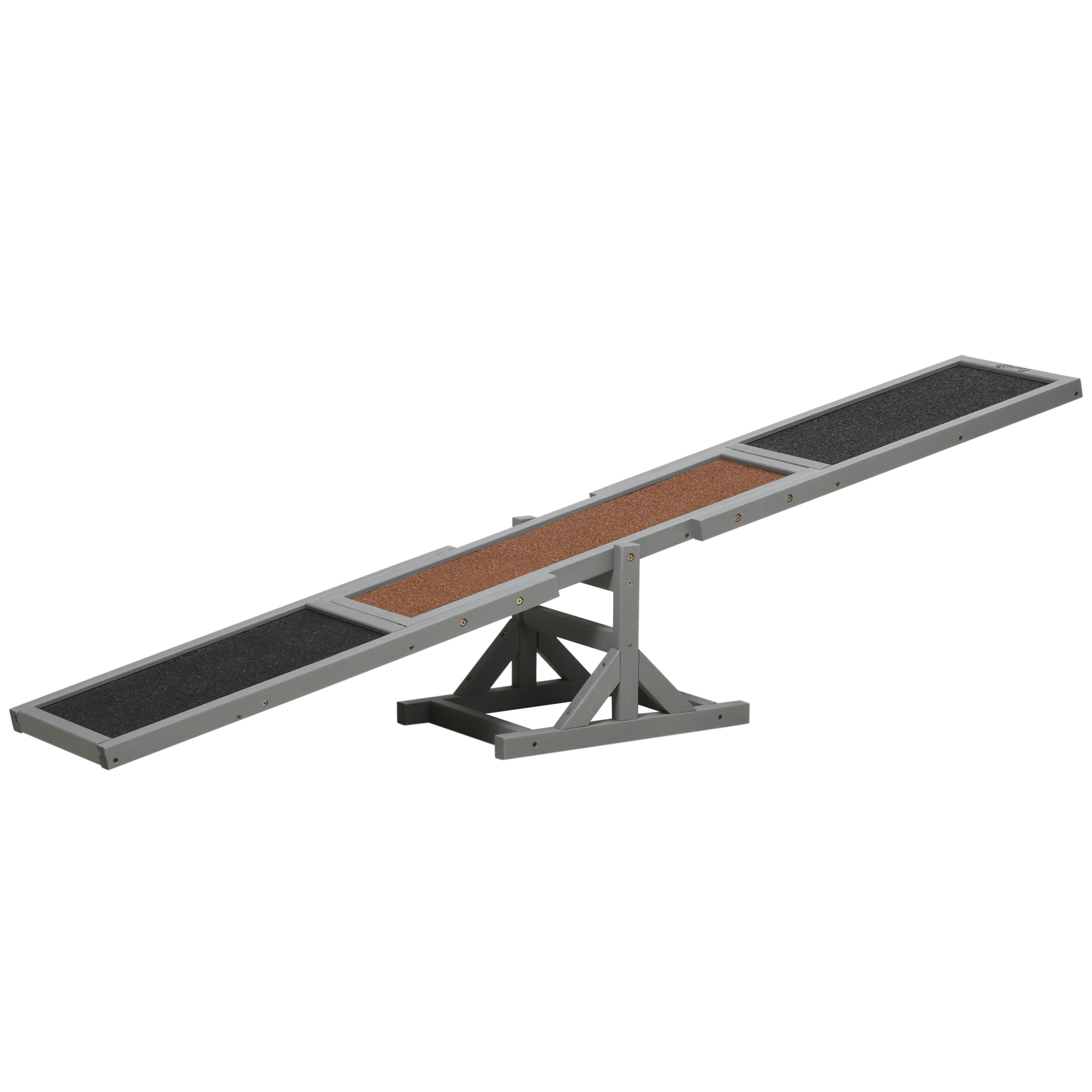 Wooden Pet Seesaw For Big Dogs,Dog Agility Equipment With Anti-Slip Surface-Grey detail photo 11