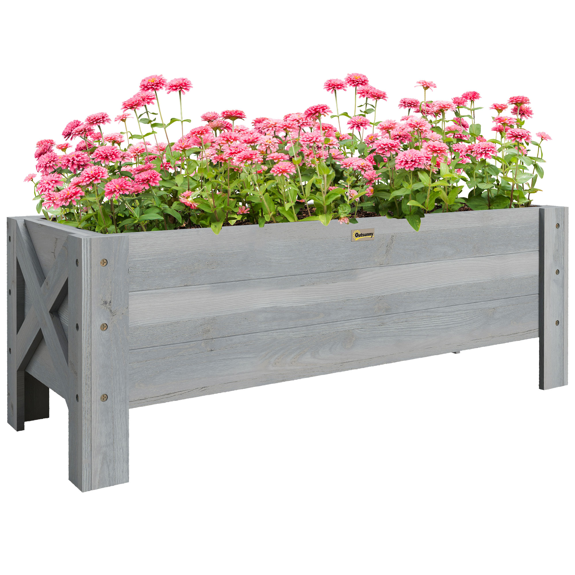 58L Garden Raised Bed Planter Grow Containers For Outdoor Patio Plant Flower — image 3