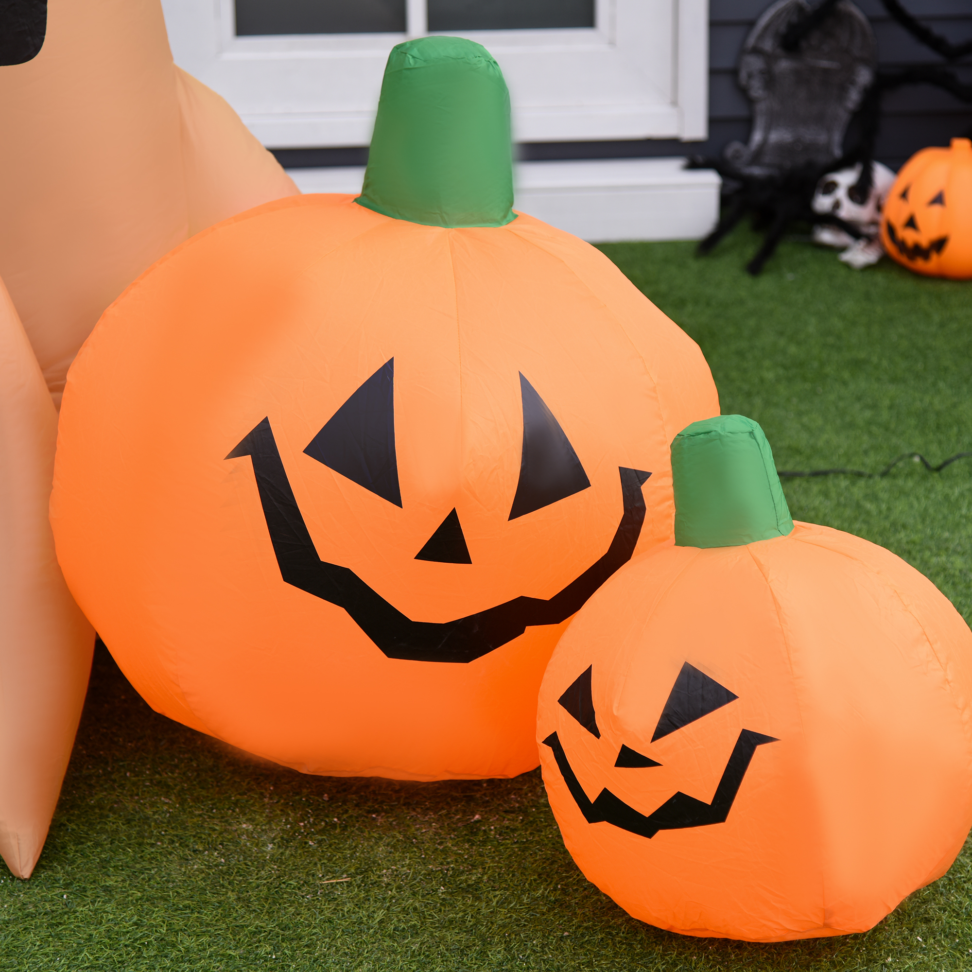 240cm Large Halloween Scary Lighting Inflatable Tree Ghost