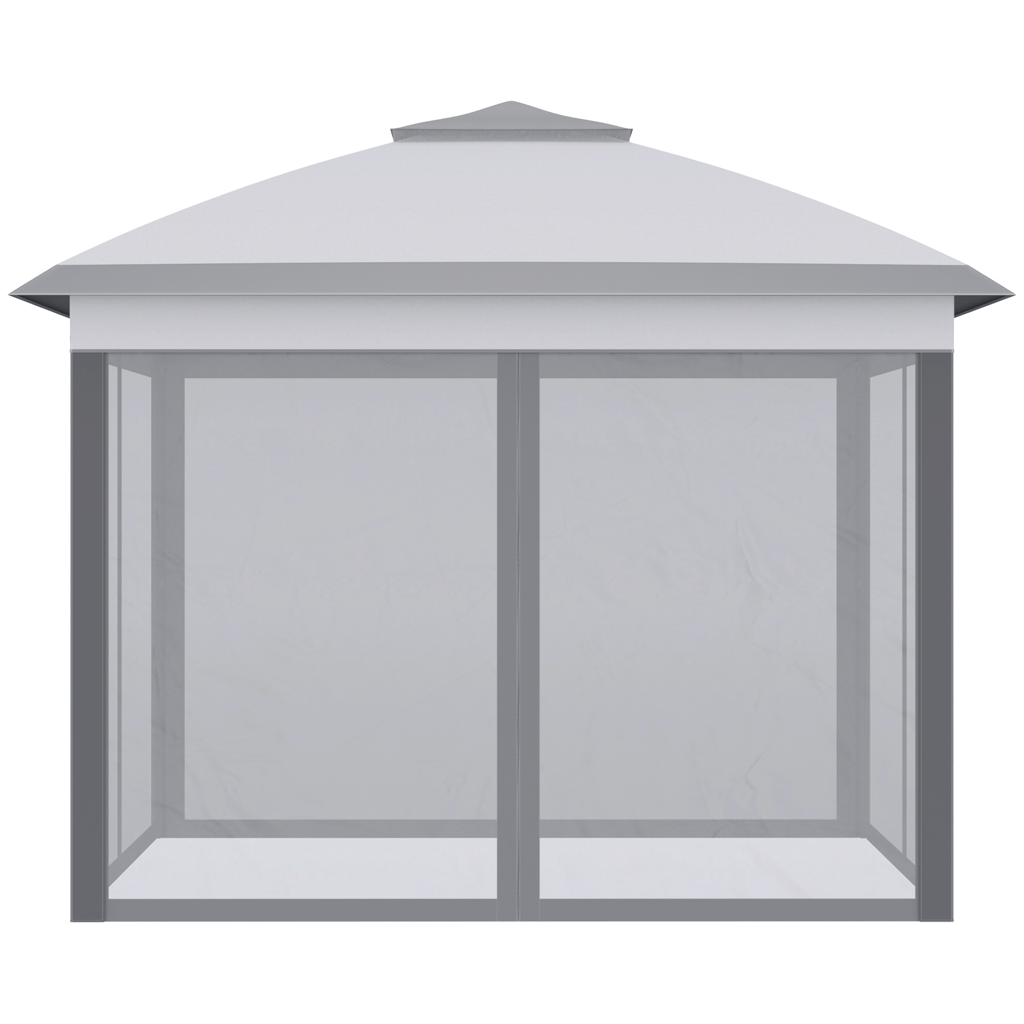 3.3 X 3.3m Pop Up Gazebo,Double Roof Foldable Canopy Tent With Zipped Mesh — image 5