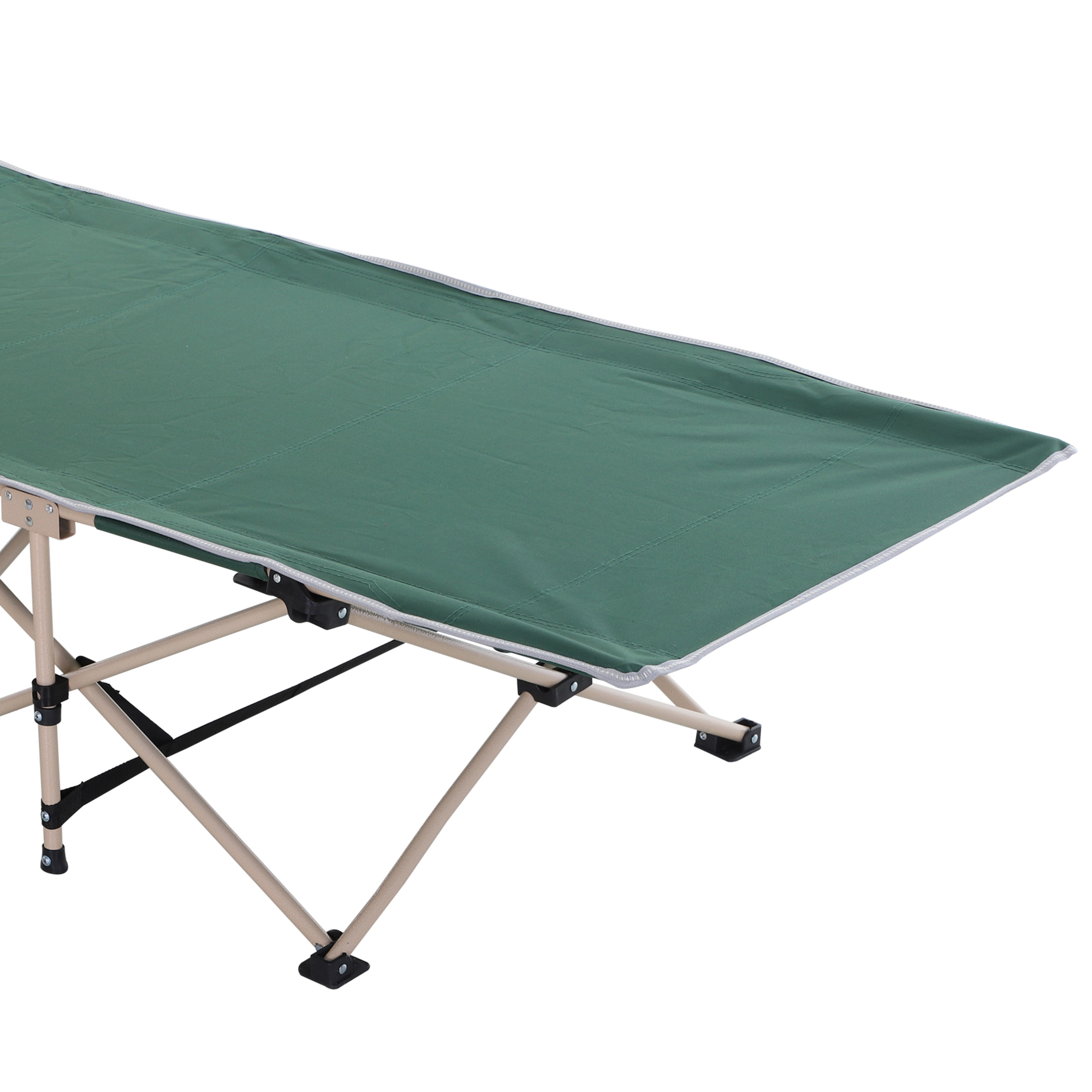 Outsunny single person camping bed folding cot outdoor
