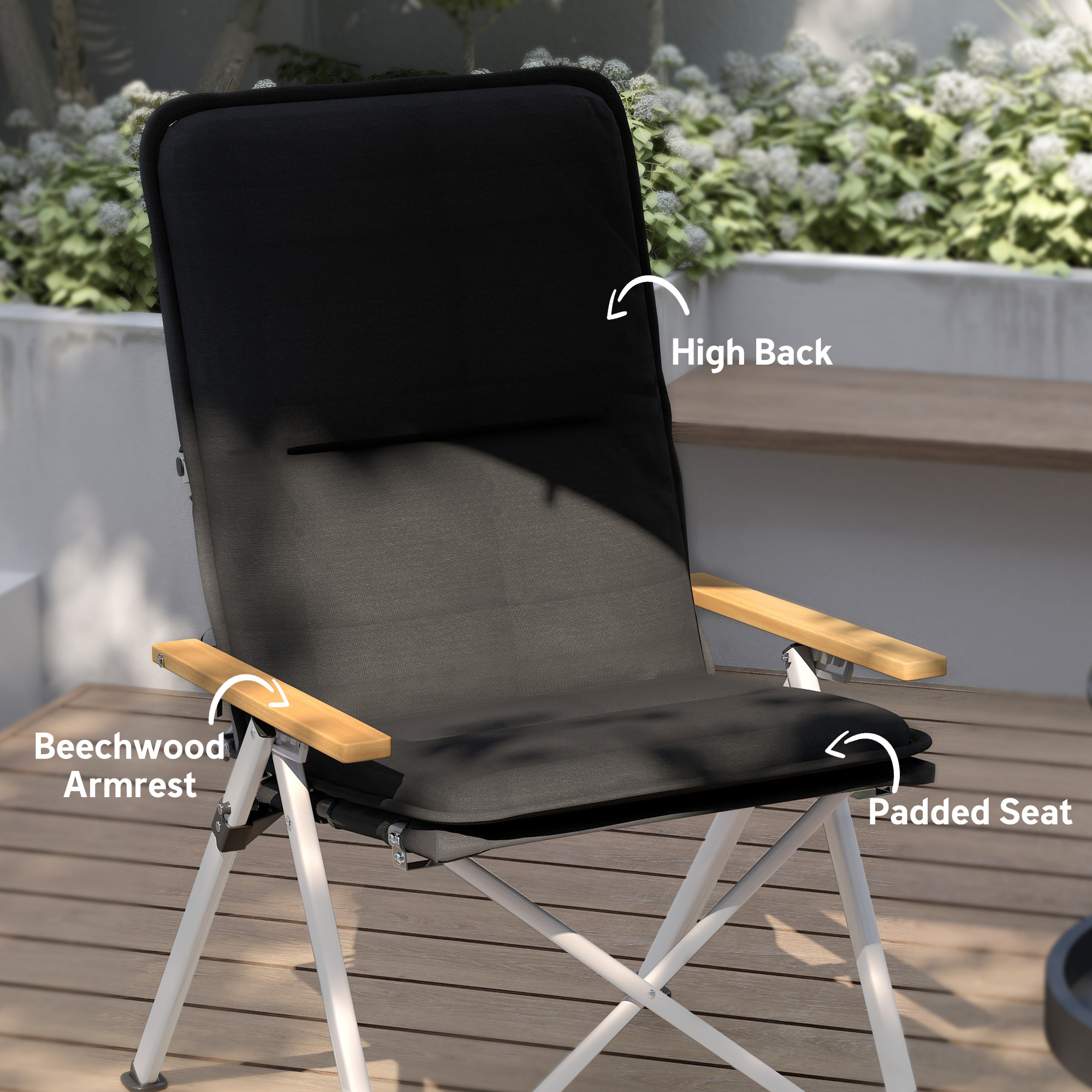 Camping chair for adults,high back folding chair