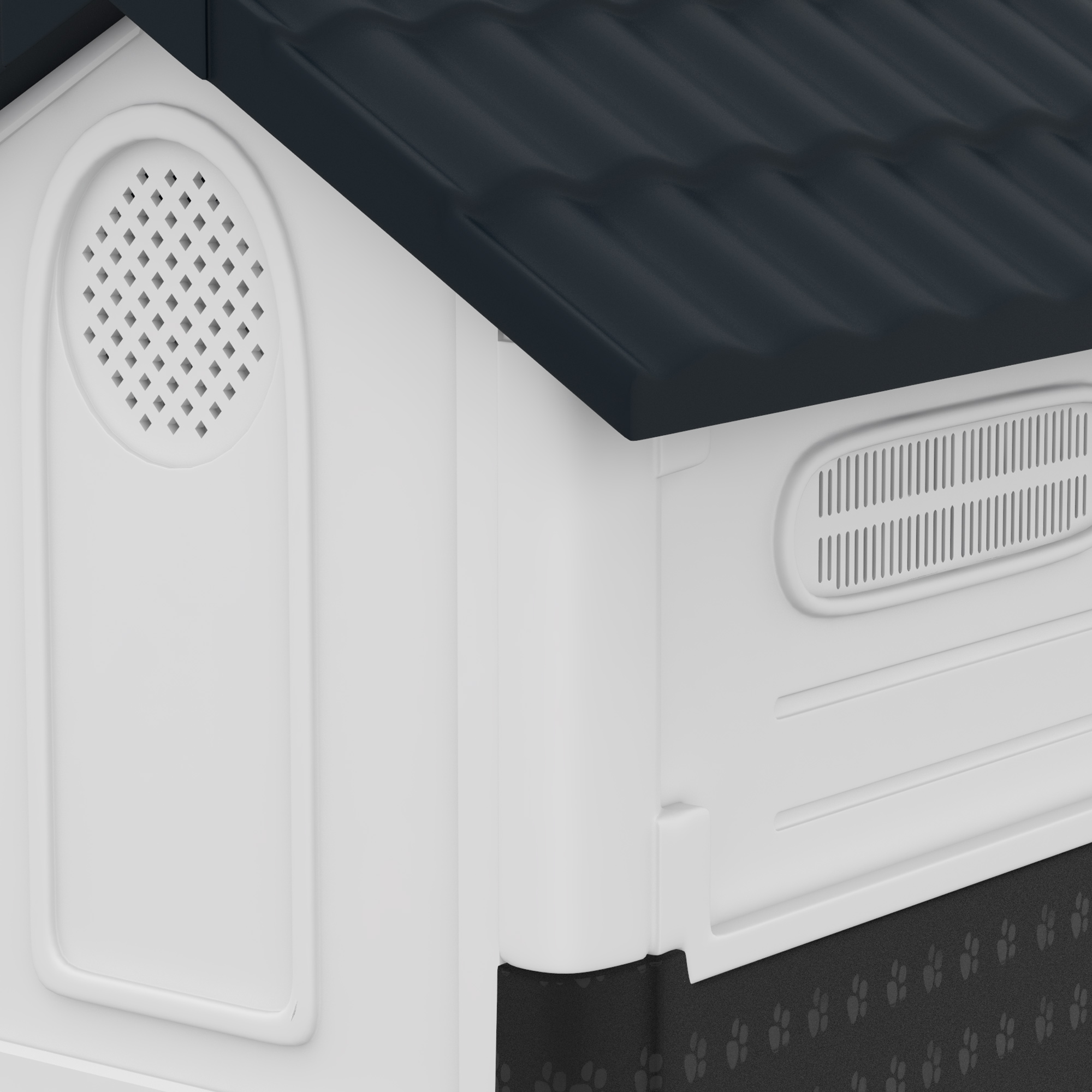 Plastic Dog Kennel With Windows,for Garden Patio,Miniature Dogs,64.5 X 57 X — image 3