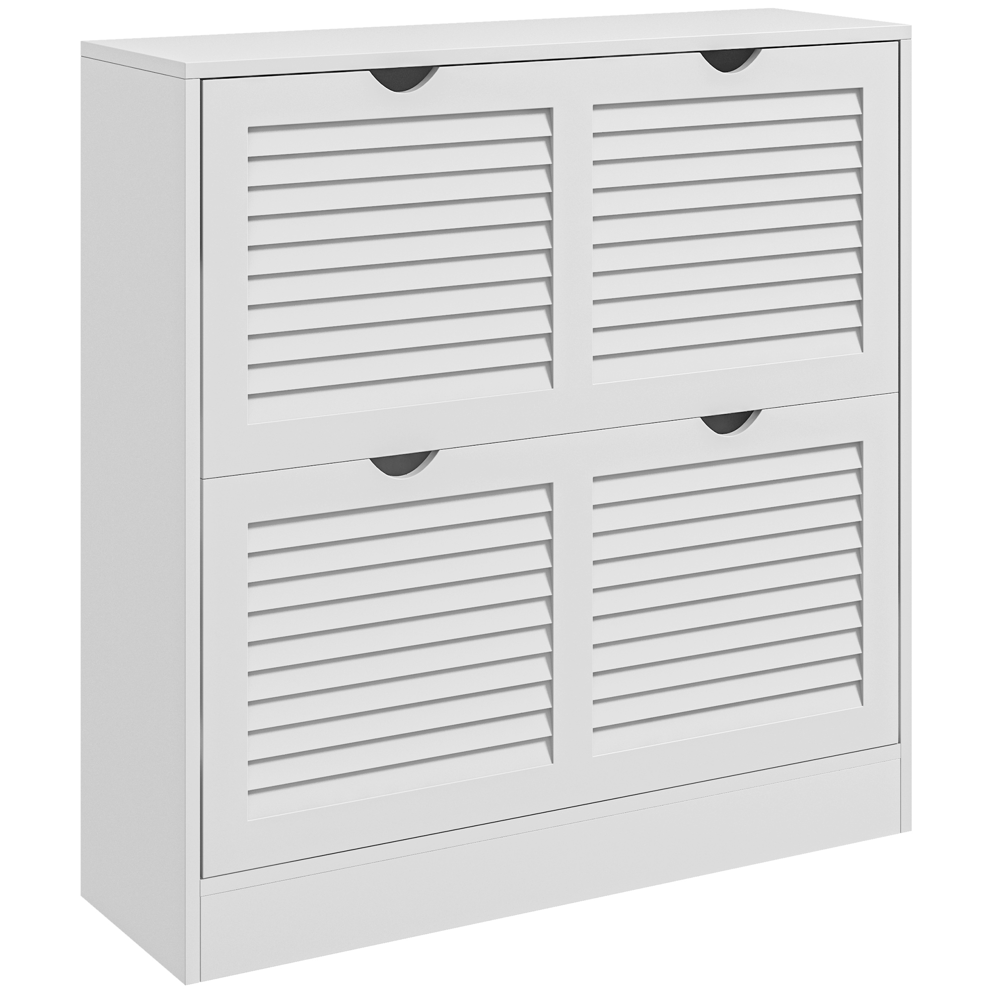 2 Drawers Entryway Shoe Cabinet,Narrow Storage Cabinet With 2 Flip