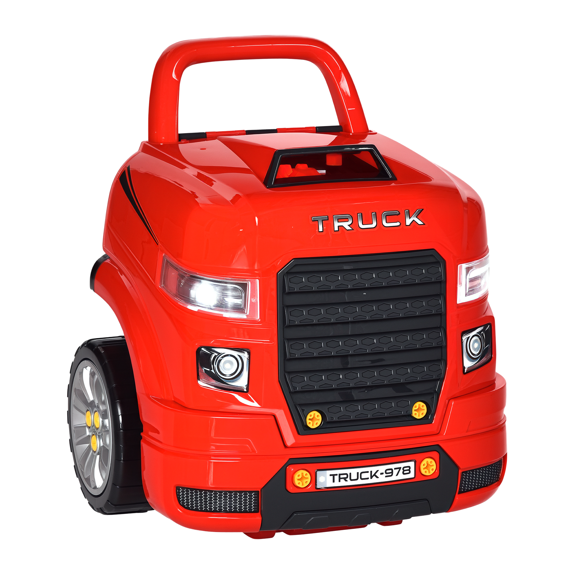 Kids Truck Engine Toy Set,Toddler Educational Car Service Station Playset,Take — image 3