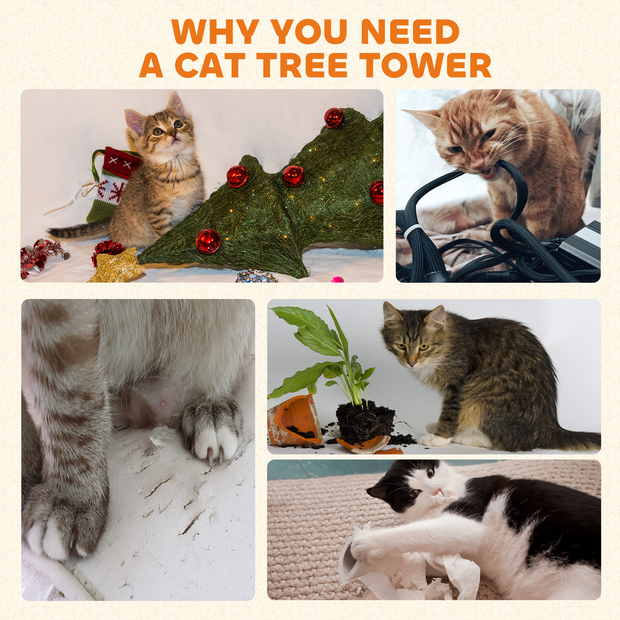 91cm Cat Tree,Cat Tower With Scratching