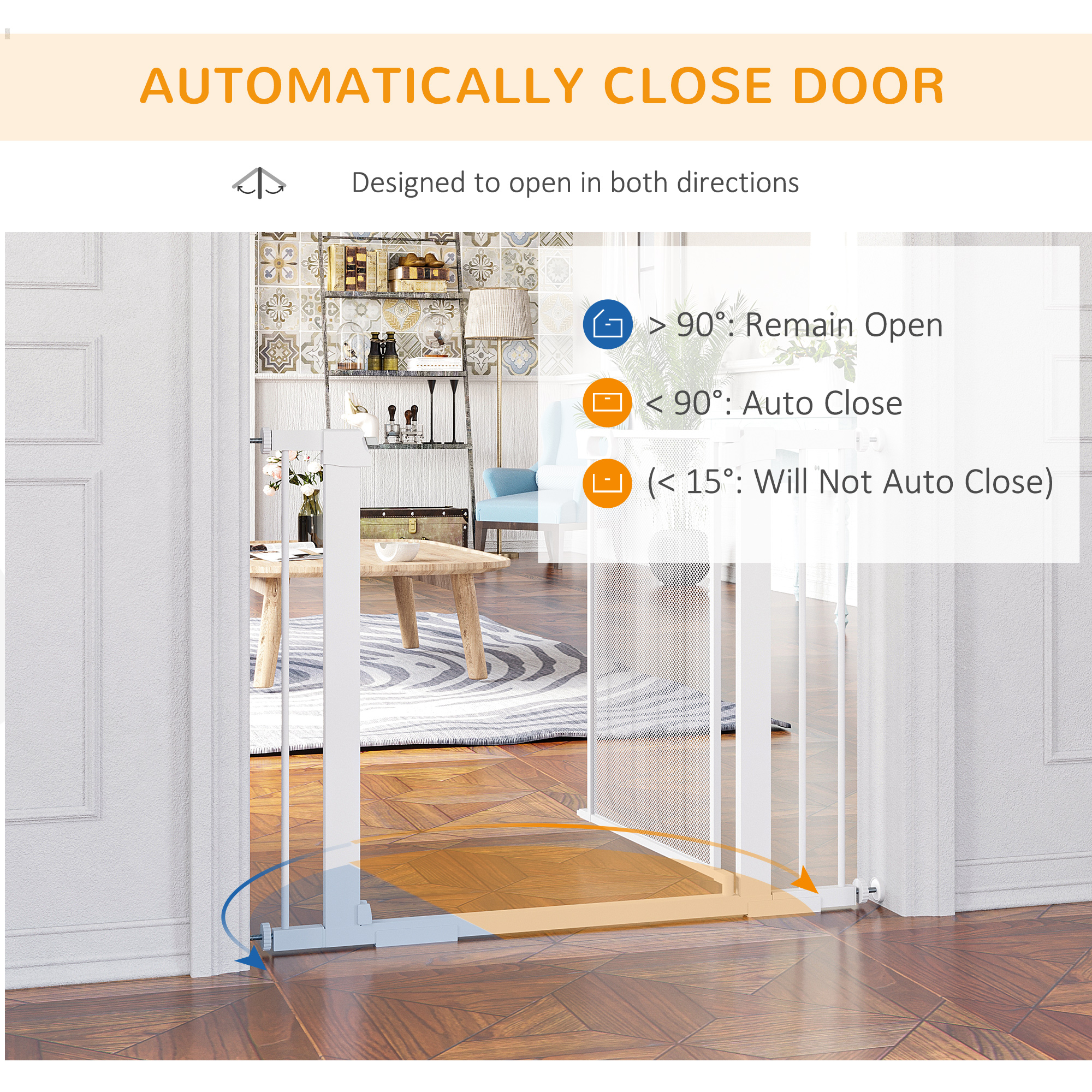 Pet Safety Gate,for Doorways,Staircases,Hallways,with Extensions — image 2