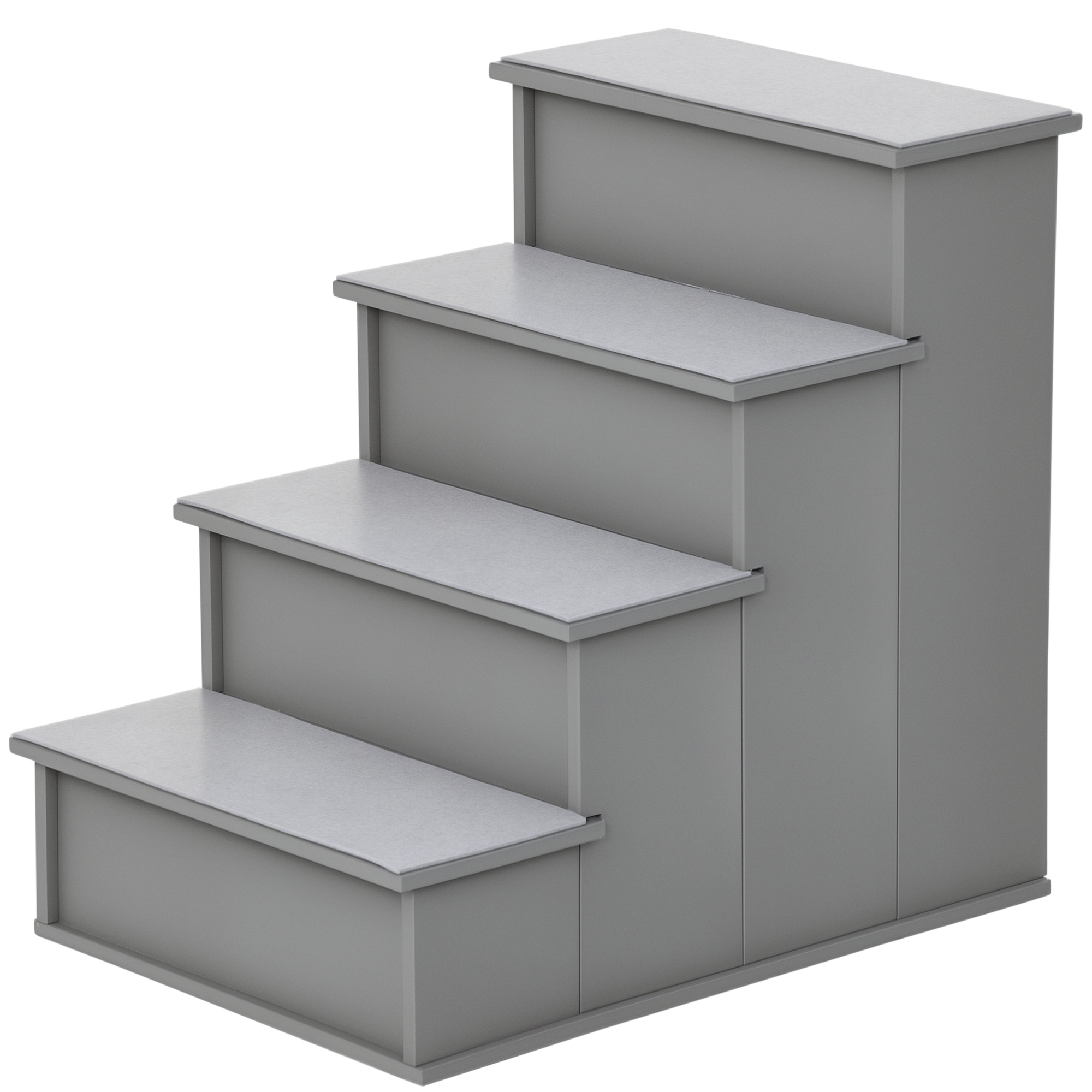 4 Step Dog Steps For Bed,Wooden Sofa,Pet Stairs Bed Couch With Non-Slip Carpet — image 3