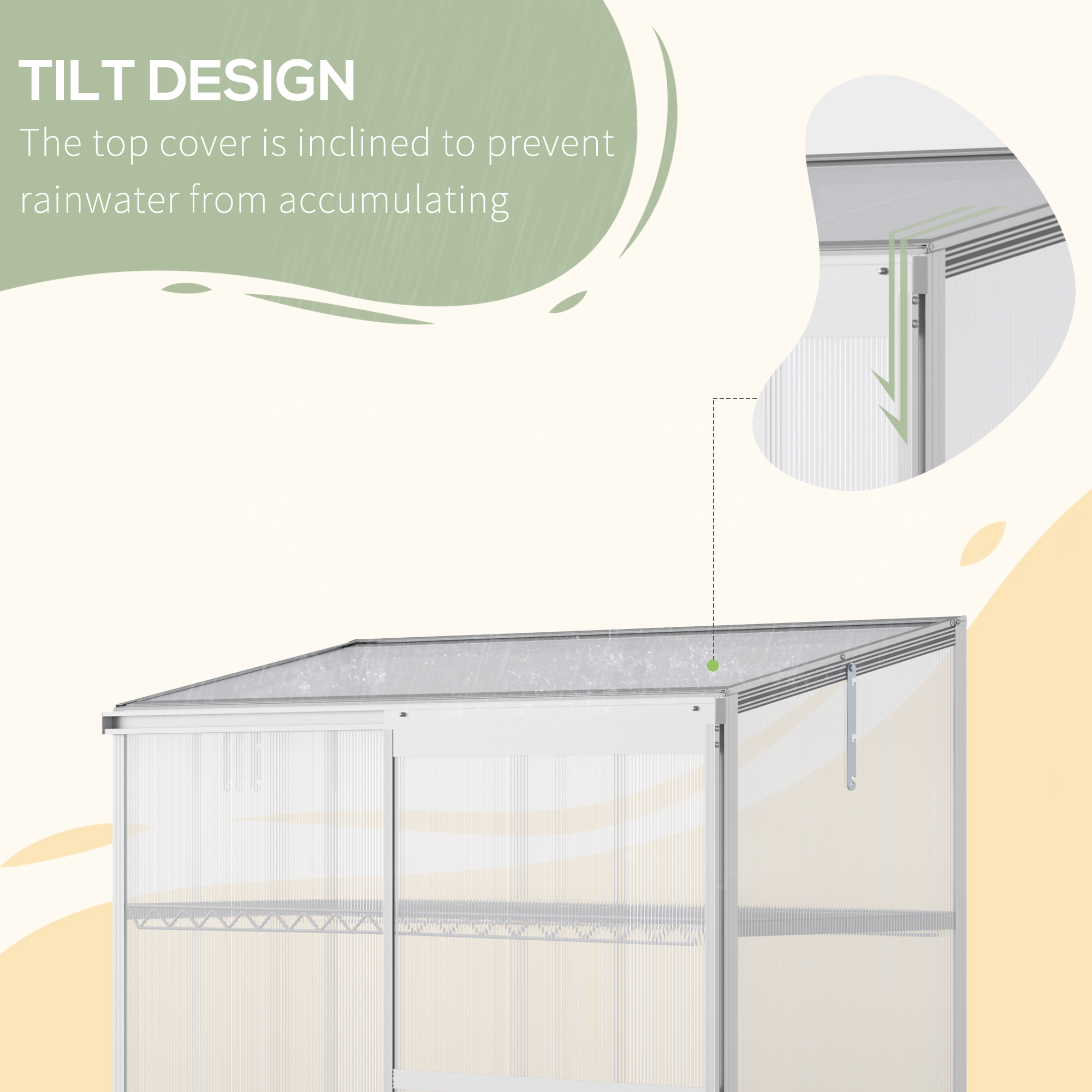 3 Tier Greenhouse Garden Outdoor Cold Frame Plant Flower Growth Transparent — image 5