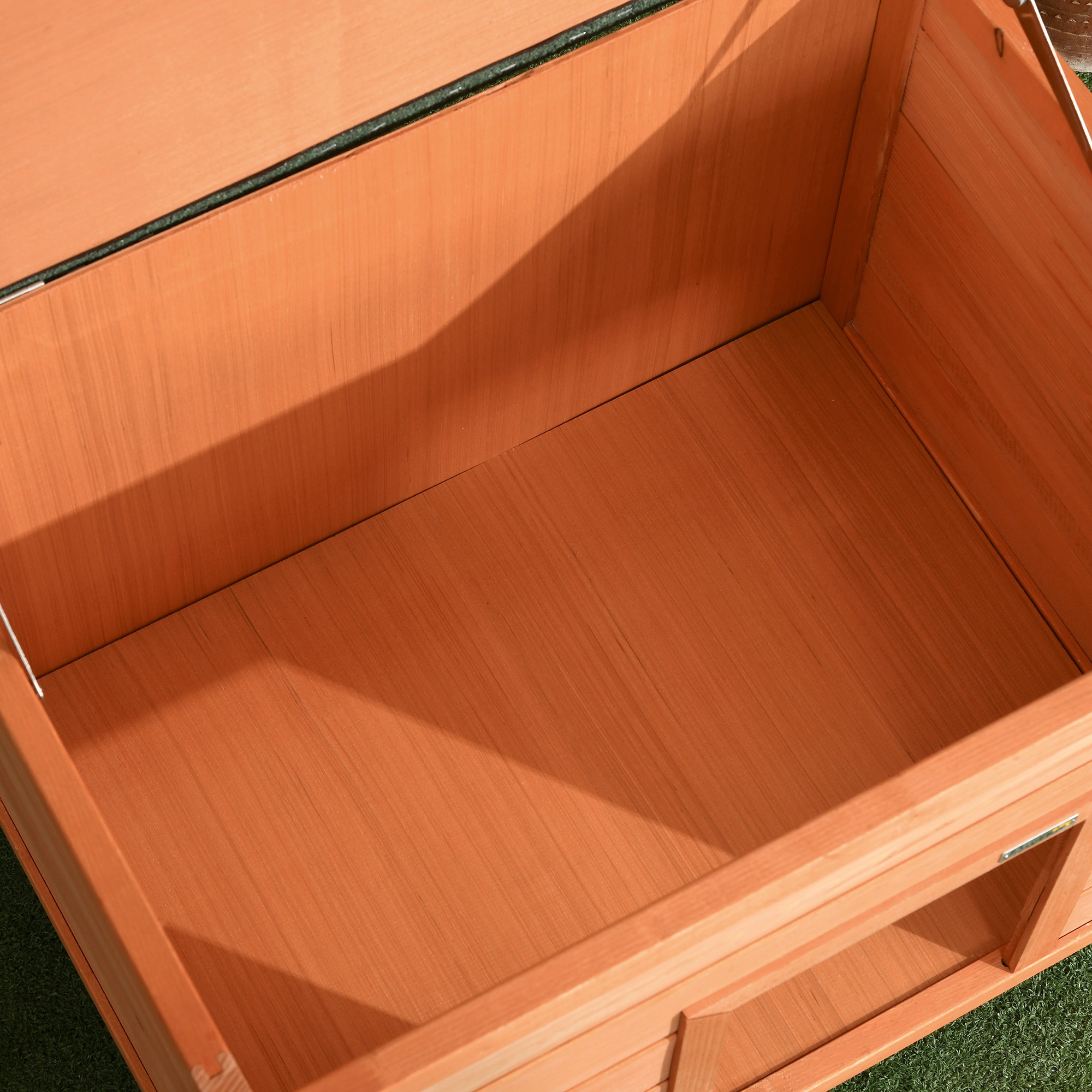 Wooden Dog Kennel Elevated Pet House W/ Open Top 82W X 58D X 58H Cm — image 5