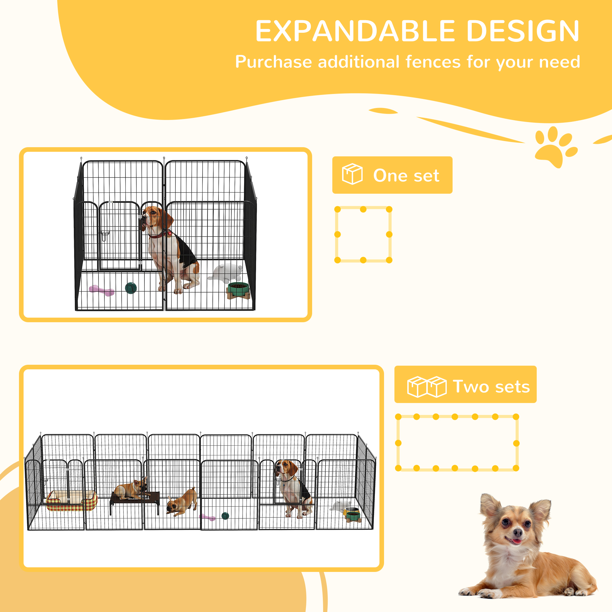 8 Panels Heavy Duty Puppy Playpen,for Large,Medium Dogs,Indoor And Outdoor