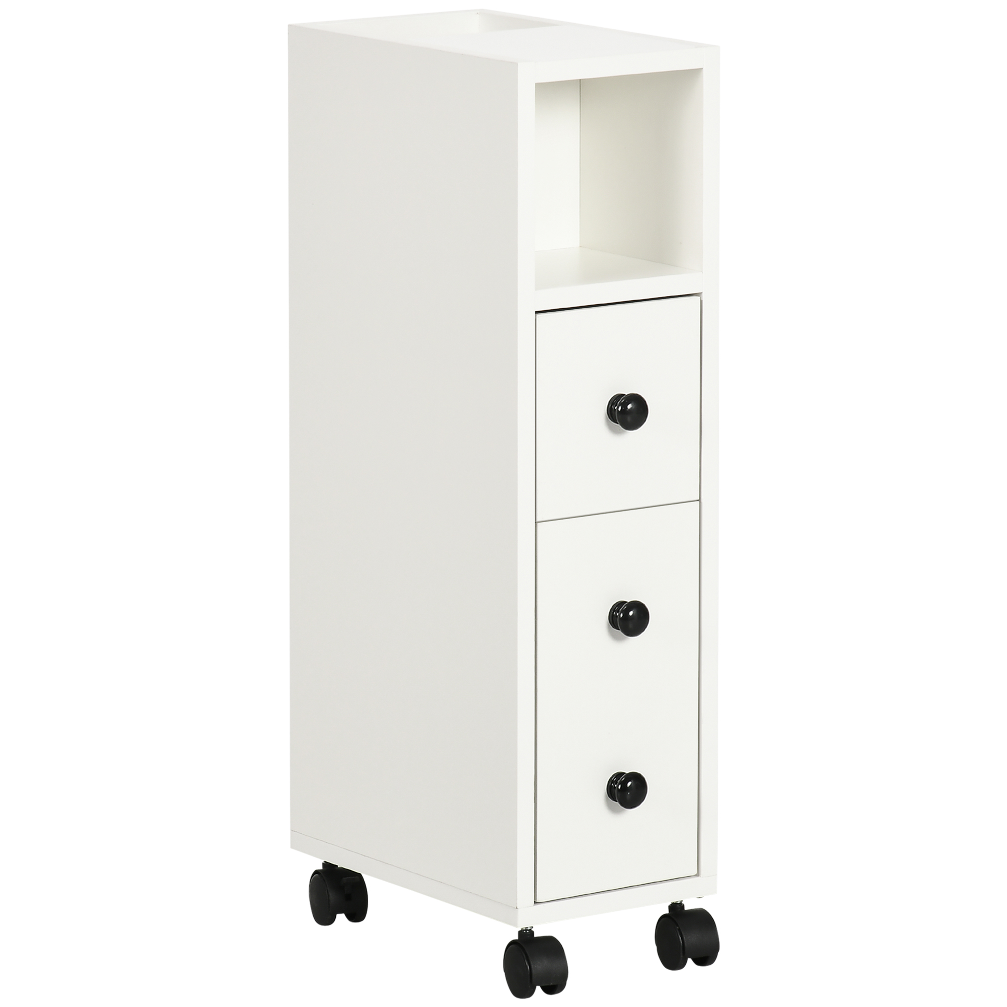 Slimline Bathroom Storage Cabinet-White — image 3
