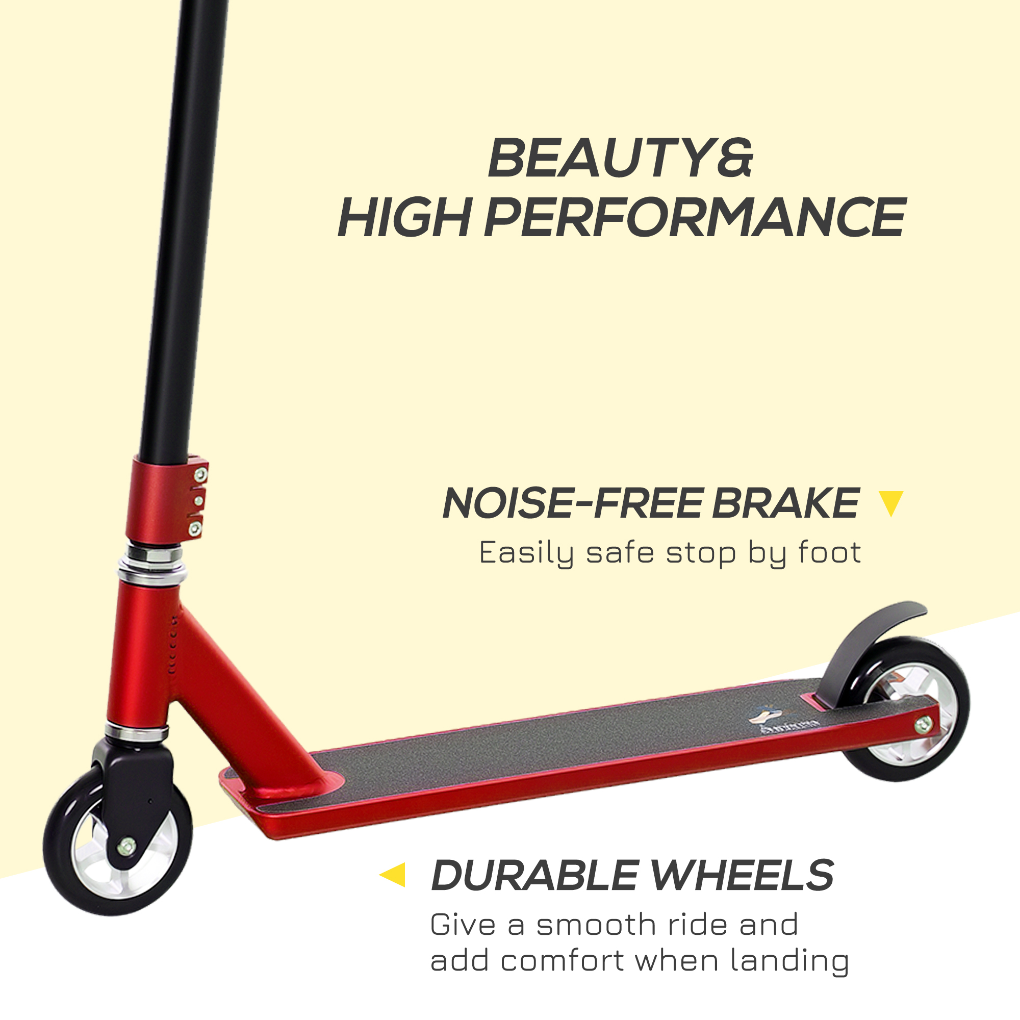 Stunt Scooter,360Â° Entry Level Tricks Scooter W/ Lightweight Aluminium Deck